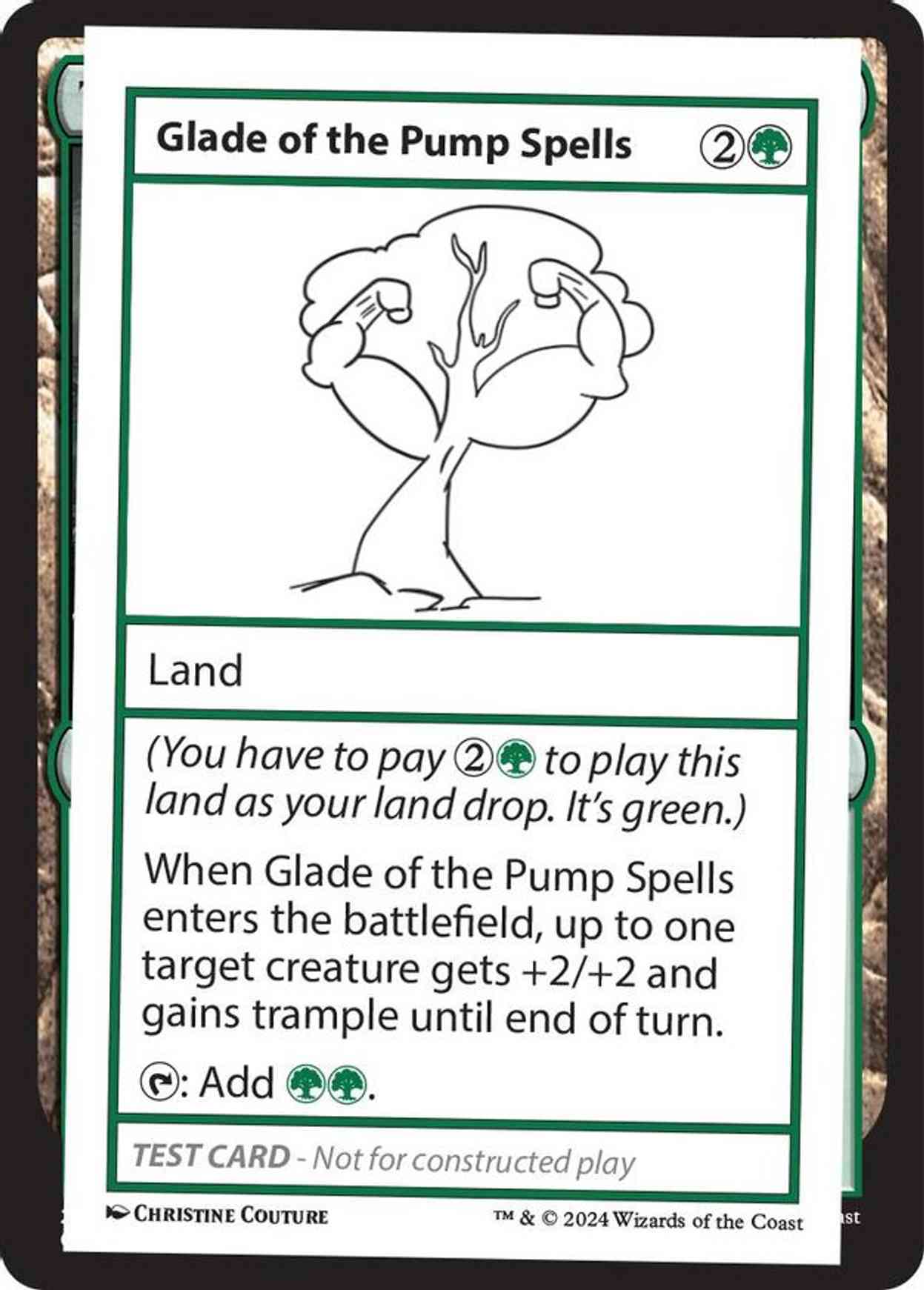 Glade of the Pump Spells magic card front