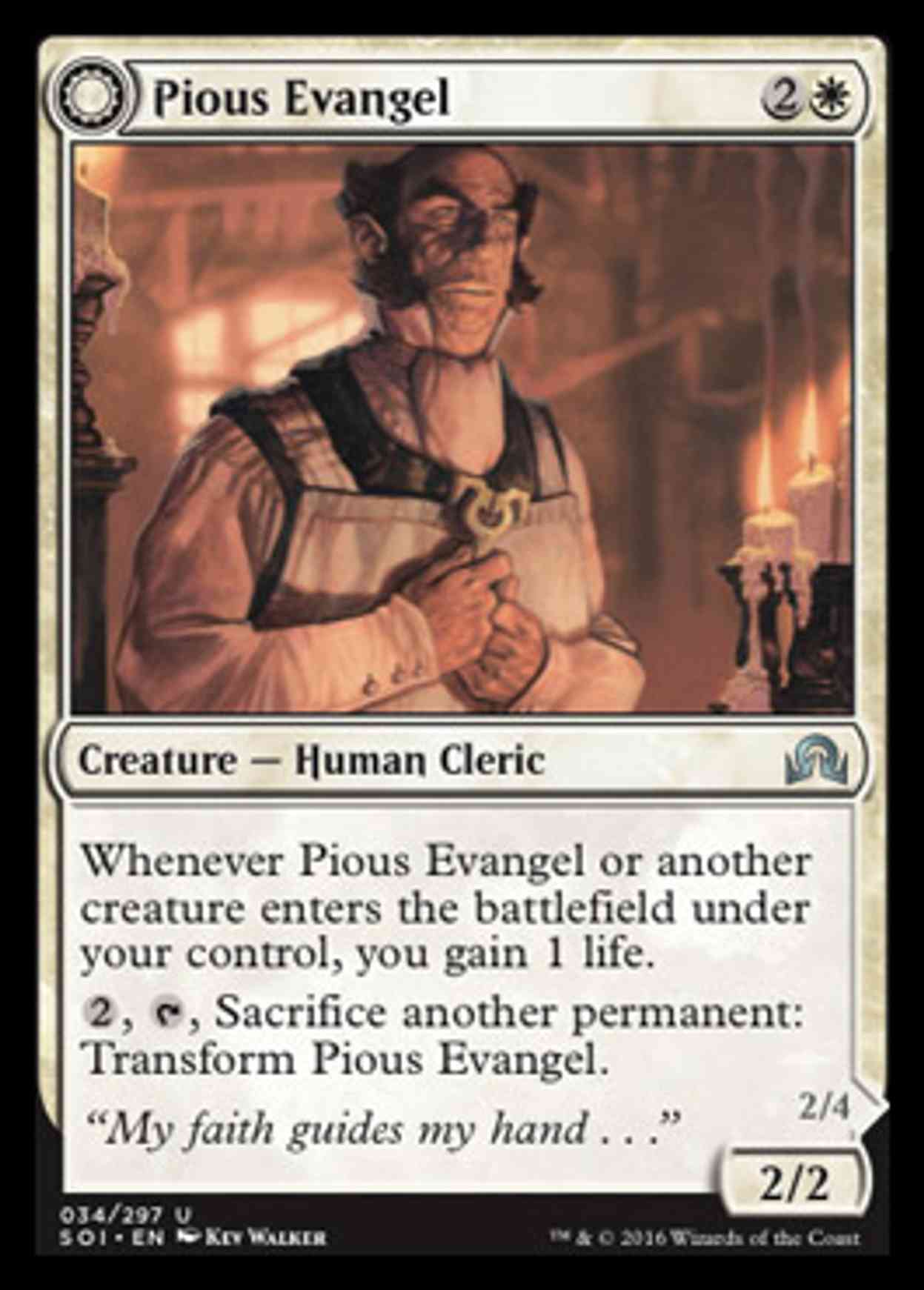 Pious Evangel magic card front