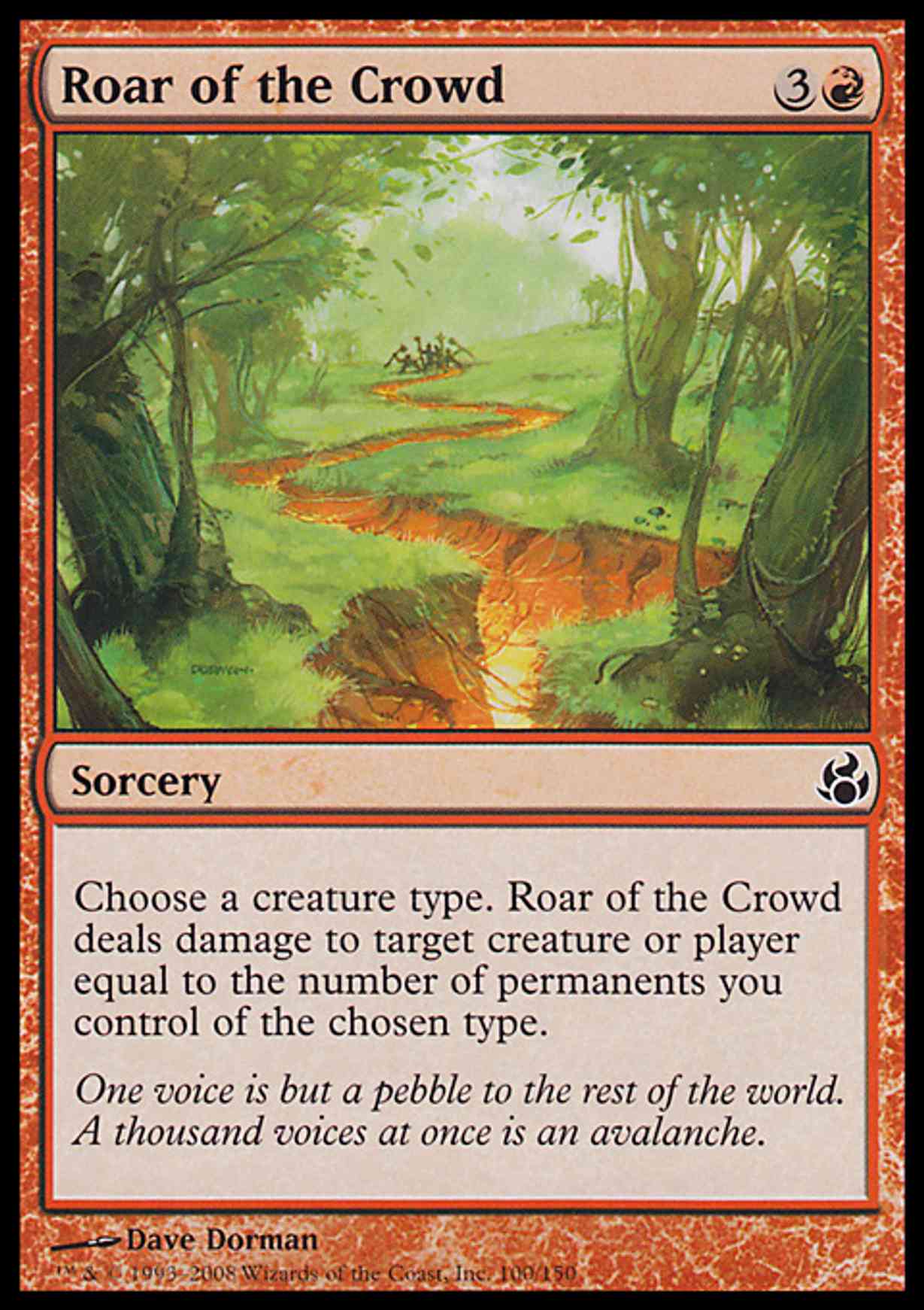Roar of the Crowd magic card front