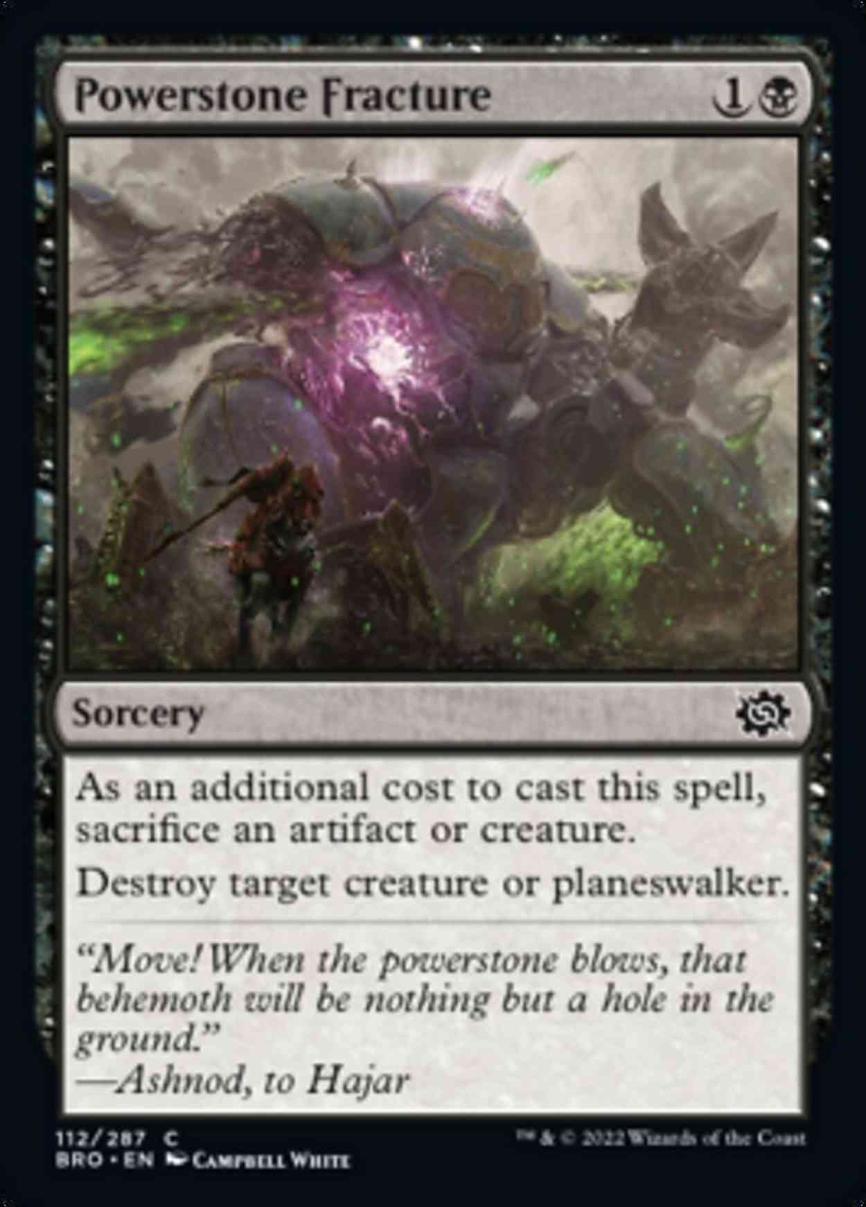 Powerstone Fracture magic card front
