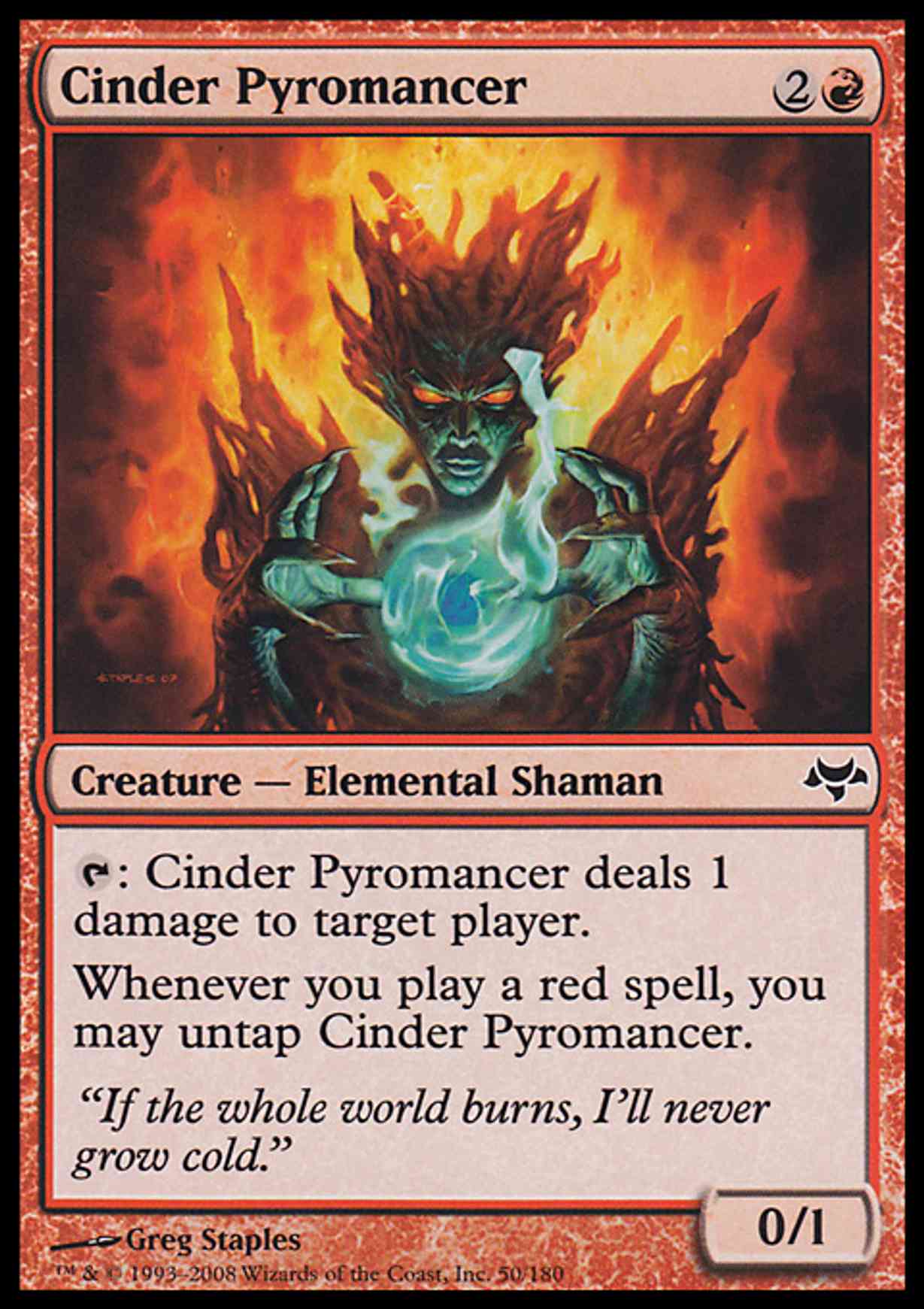 Cinder Pyromancer magic card front