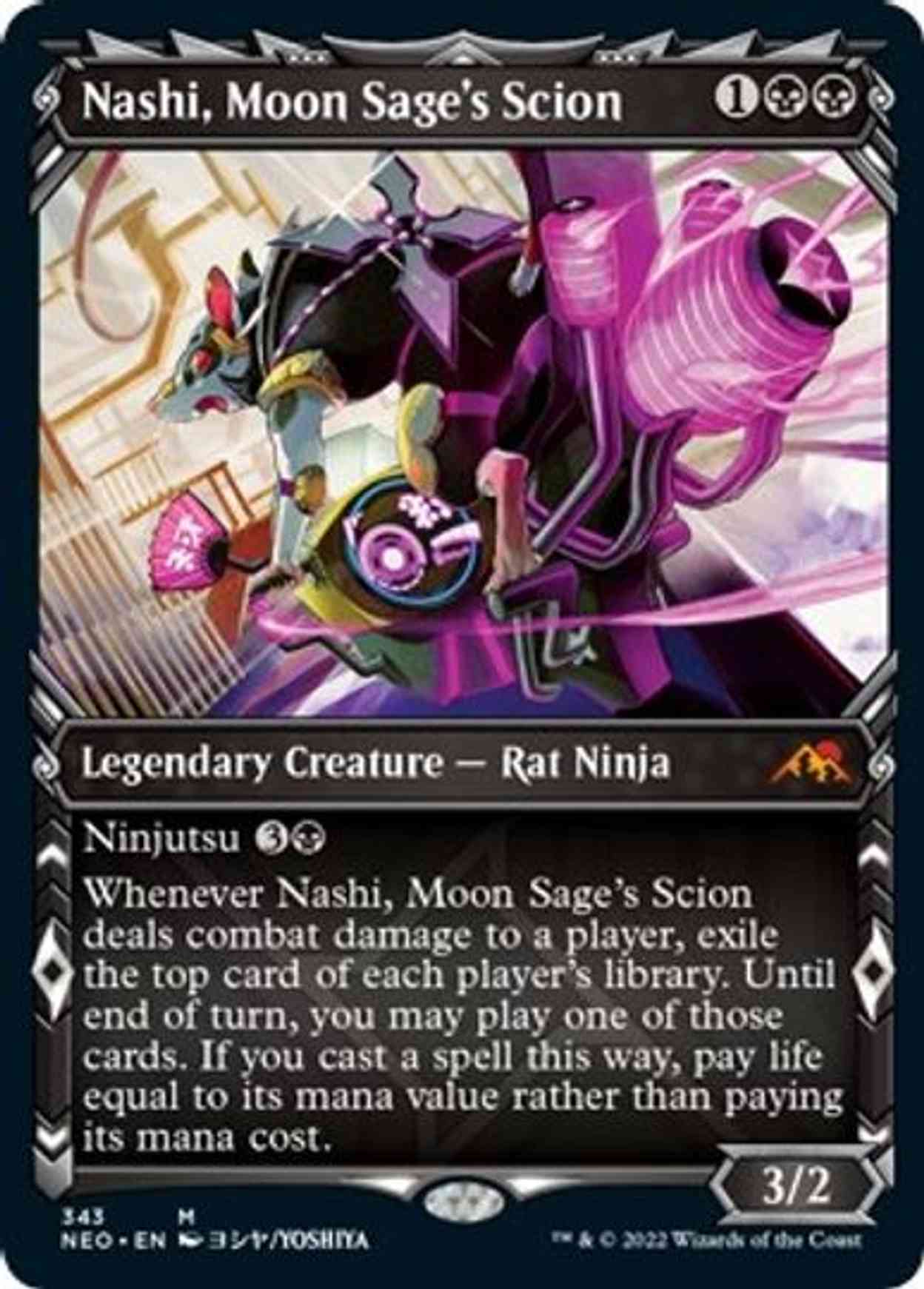 Nashi, Moon Sage's Scion (Showcase) magic card front