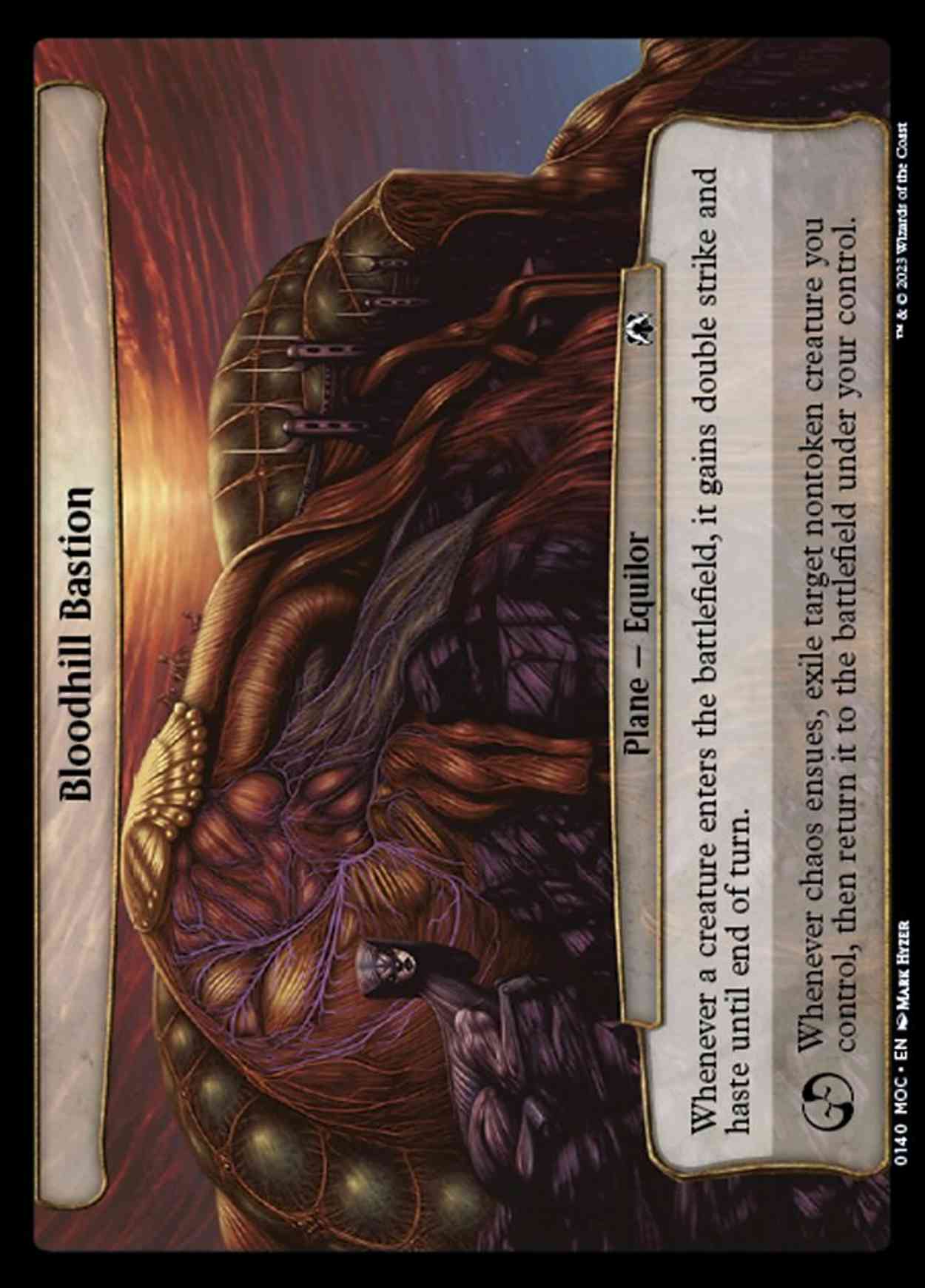 Bloodhill Bastion magic card front