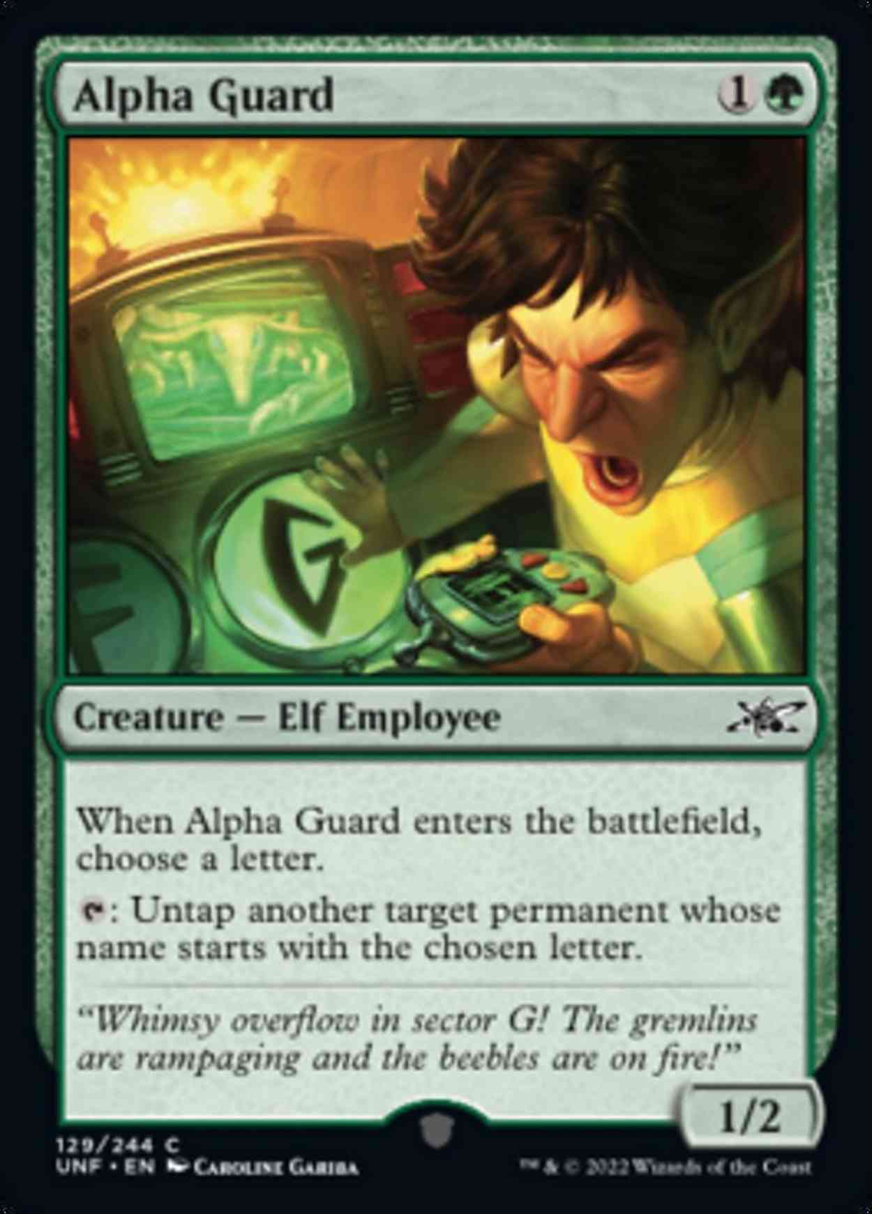 Alpha Guard magic card front