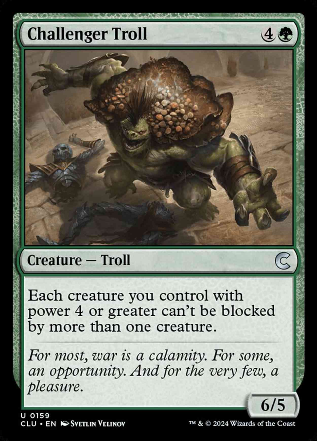 Challenger Troll magic card front