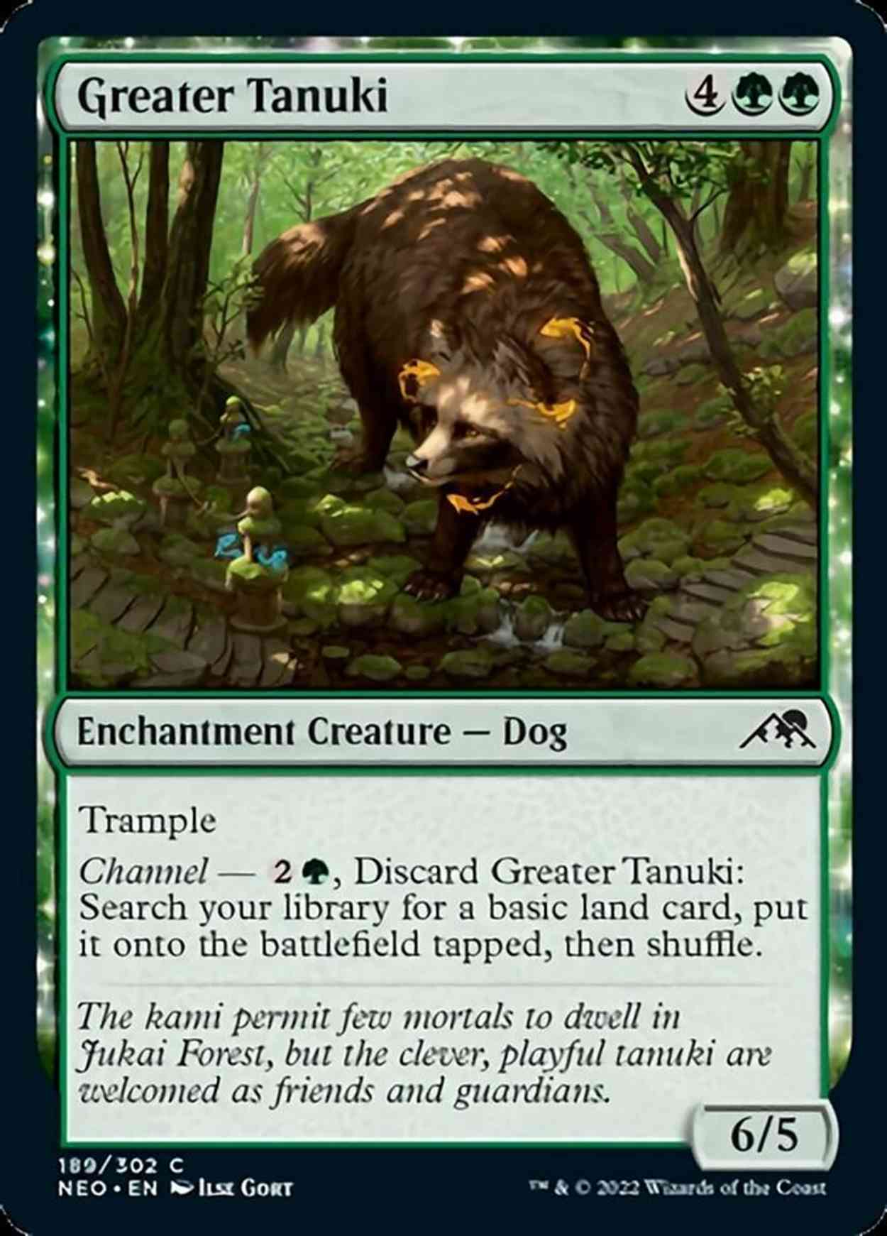 Greater Tanuki magic card front