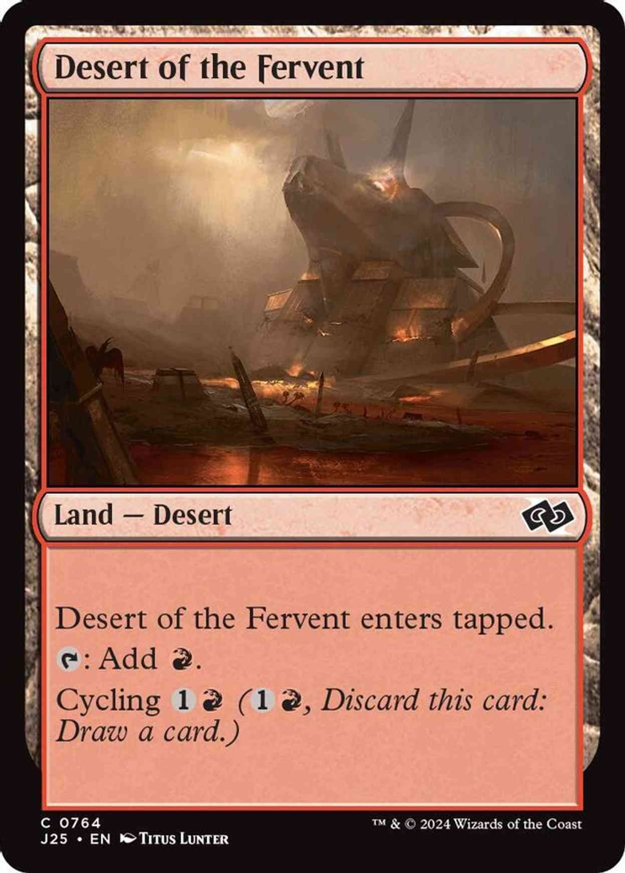 Desert of the Fervent magic card front