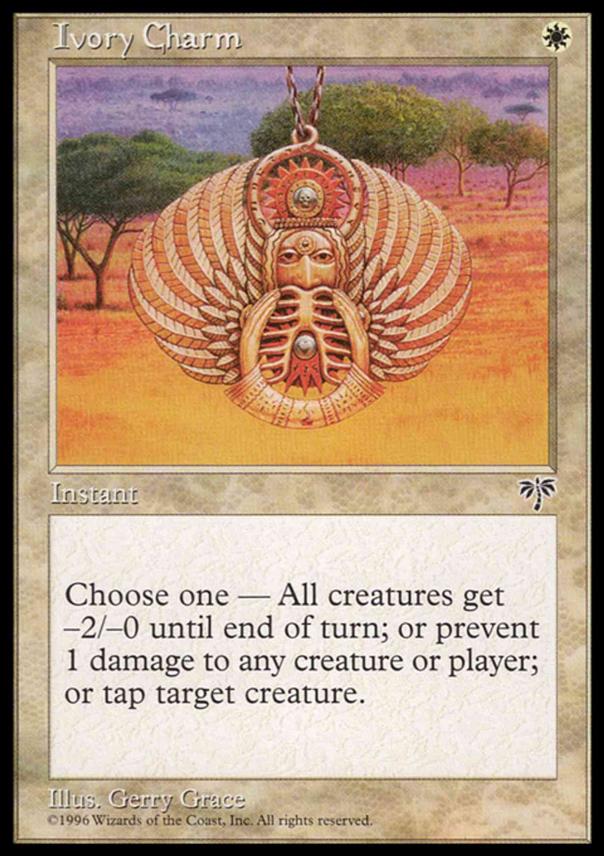 Ivory Charm magic card front