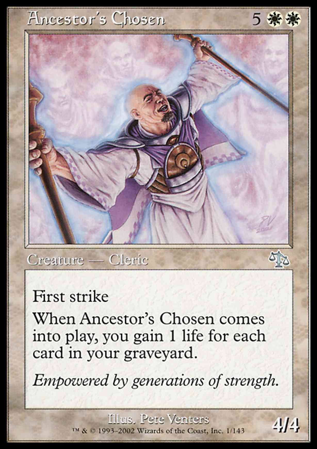 Ancestor's Chosen magic card front