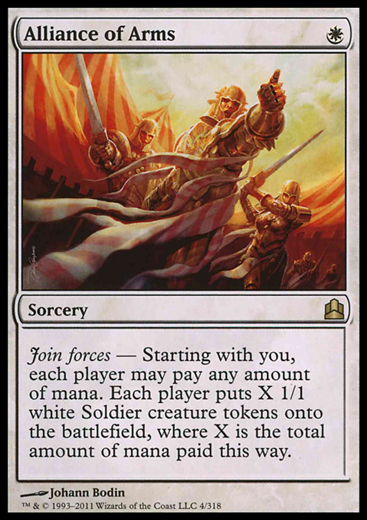 Alliance of Arms magic card front