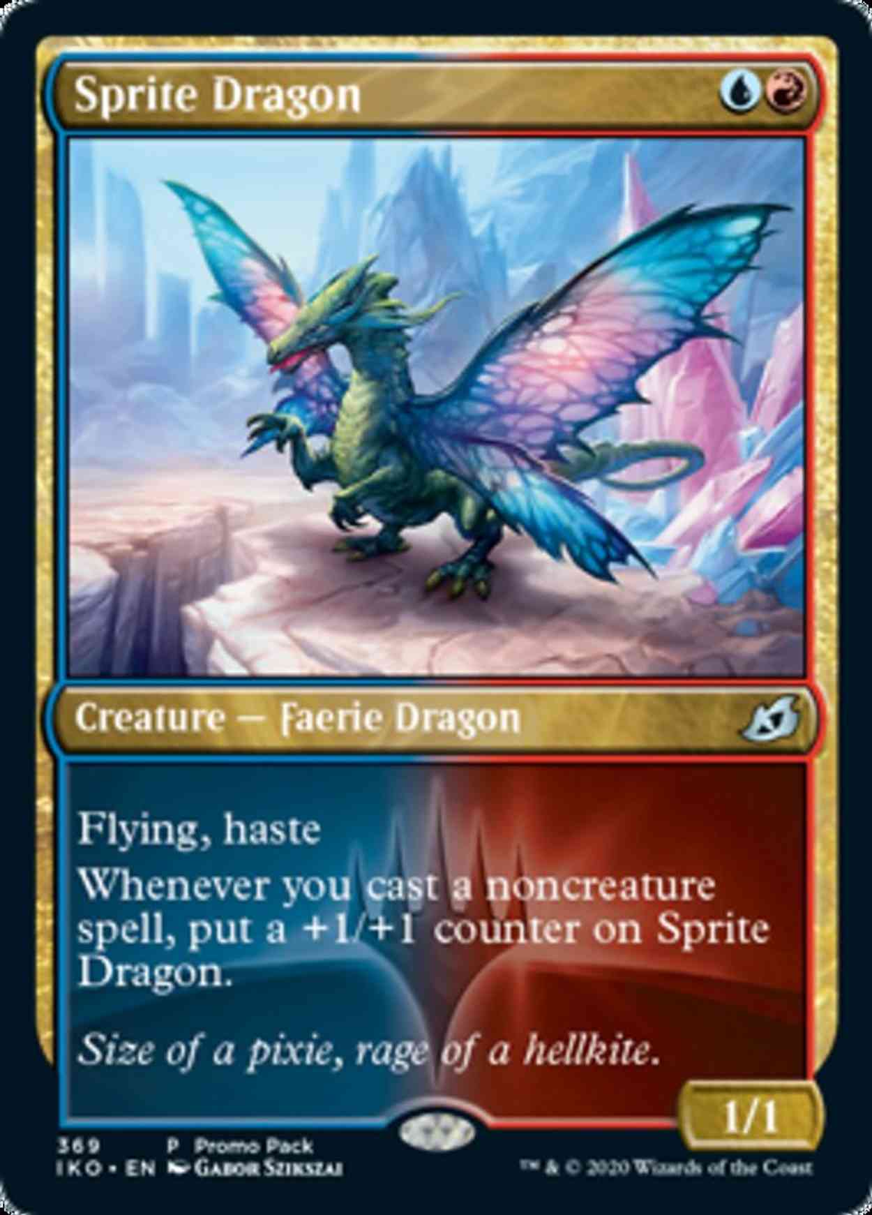 Sprite Dragon magic card front