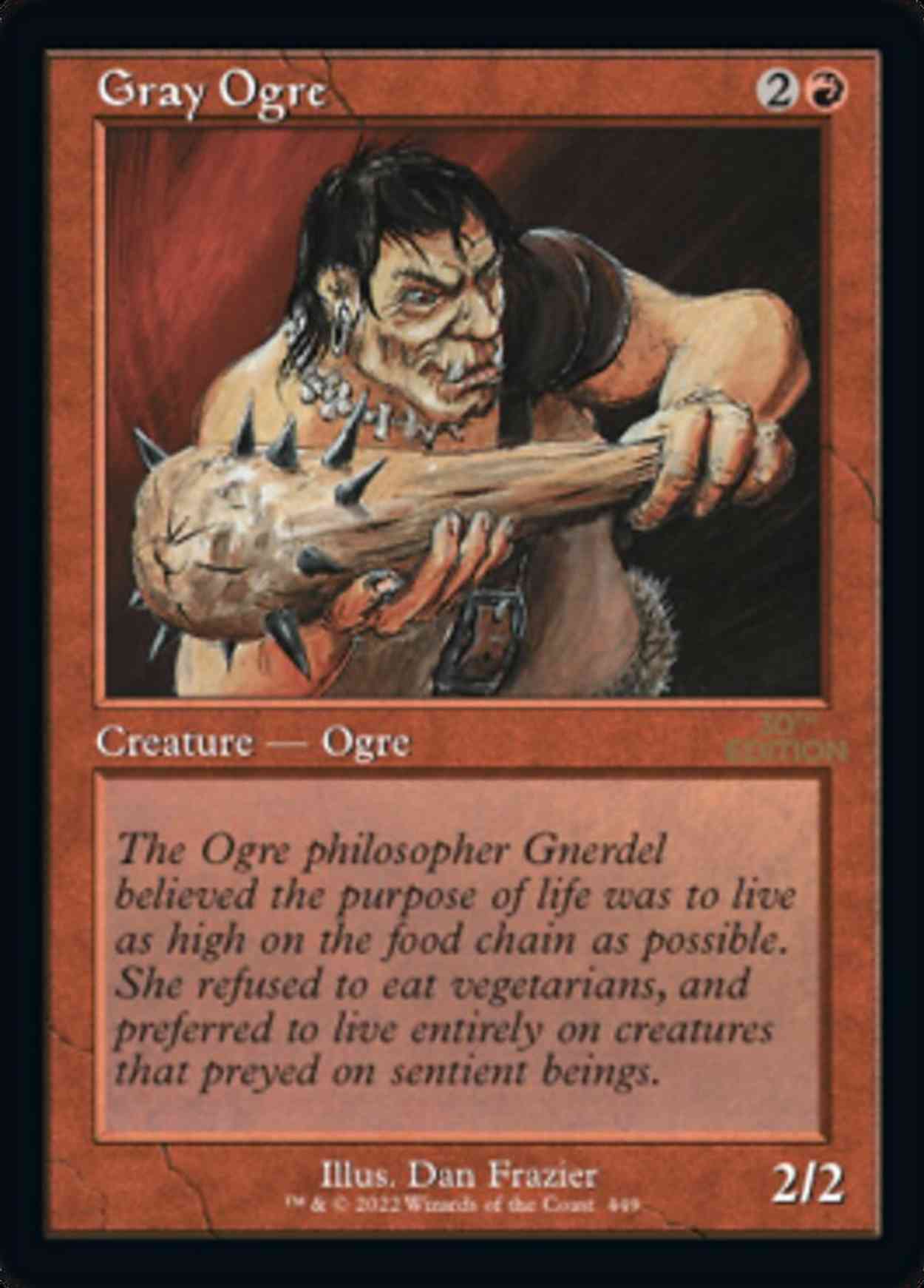 Gray Ogre (Retro Frame) magic card front