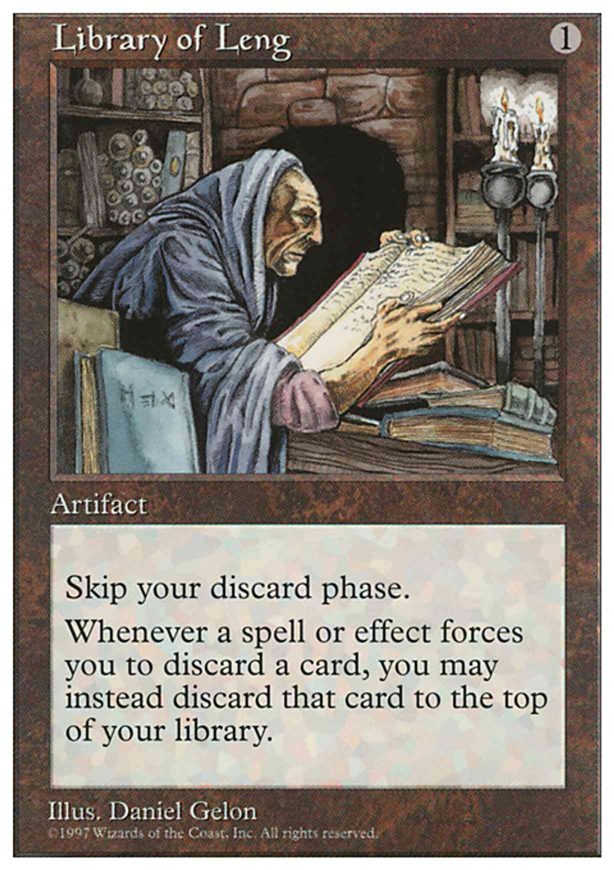 Library of Leng magic card front