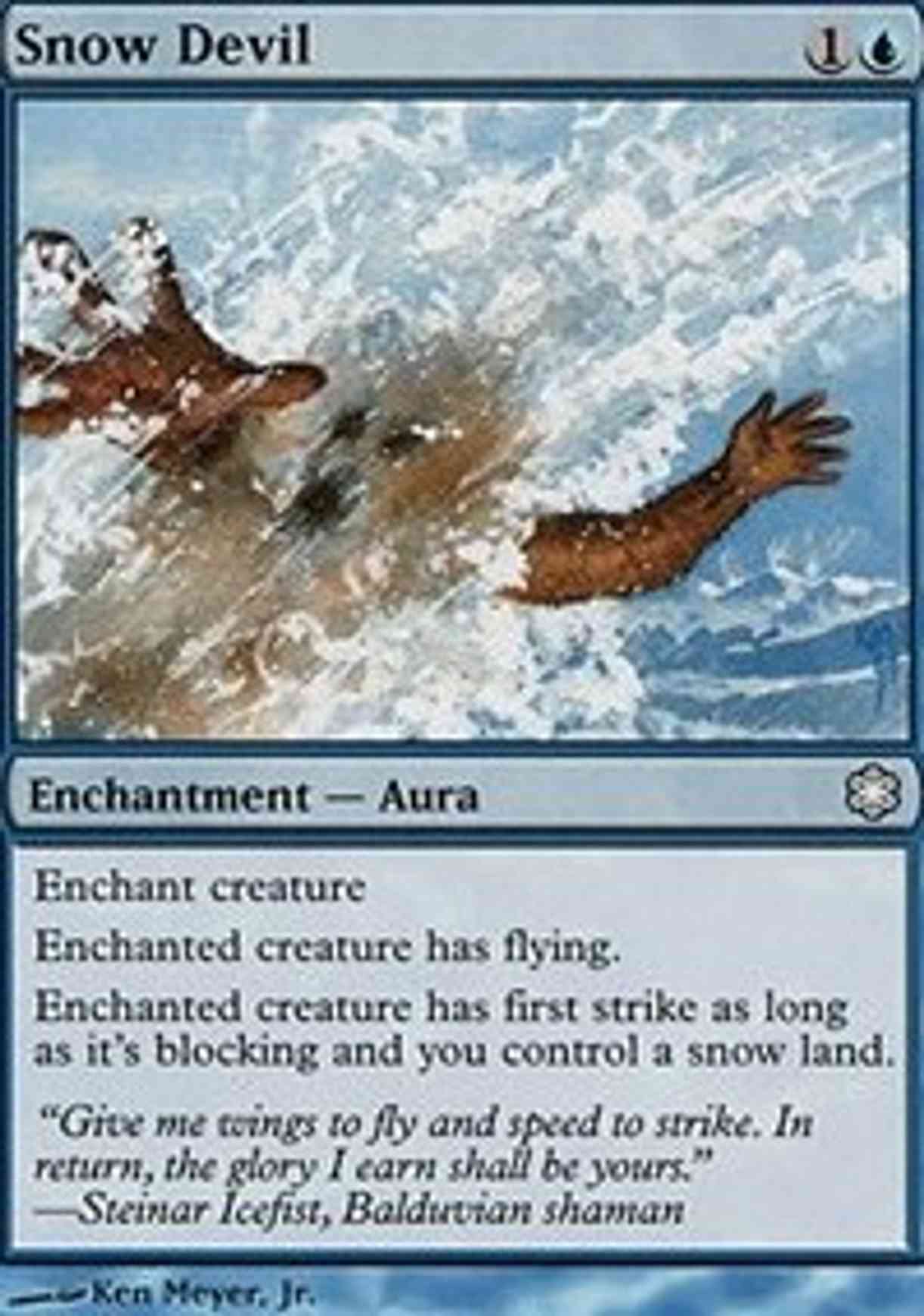 Snow Devil magic card front