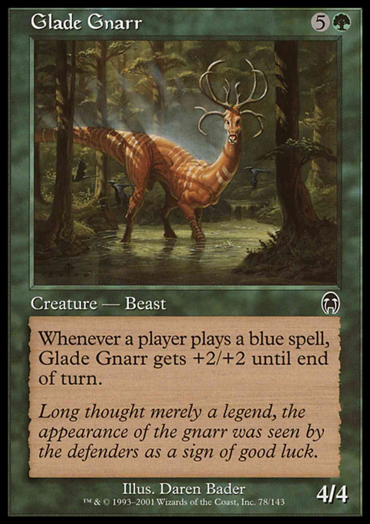 Glade Gnarr magic card front