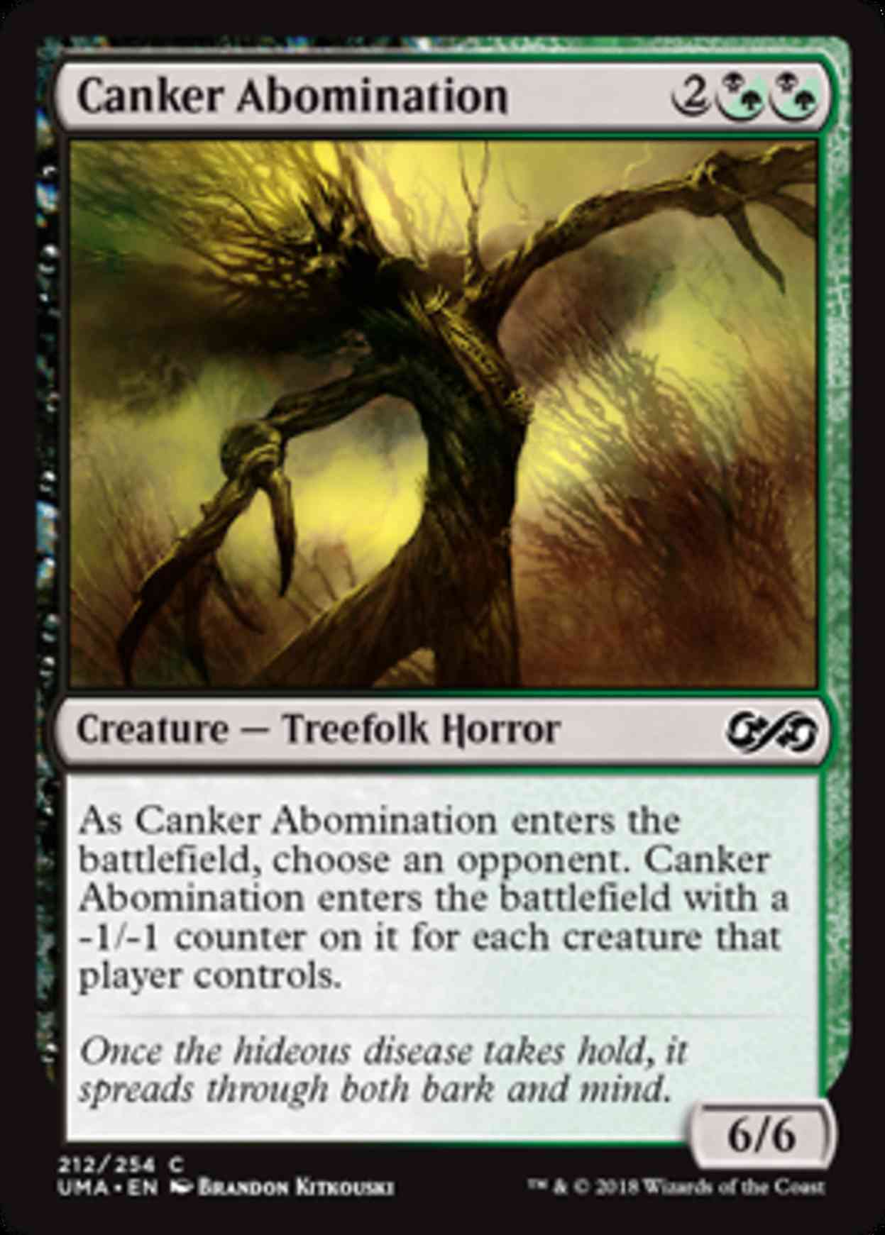 Canker Abomination magic card front