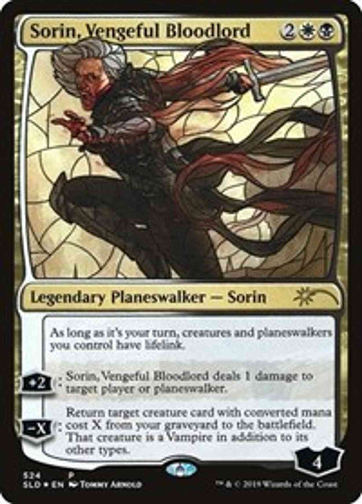 Sorin, Vengeful Bloodlord (Stained Glass) magic card front
