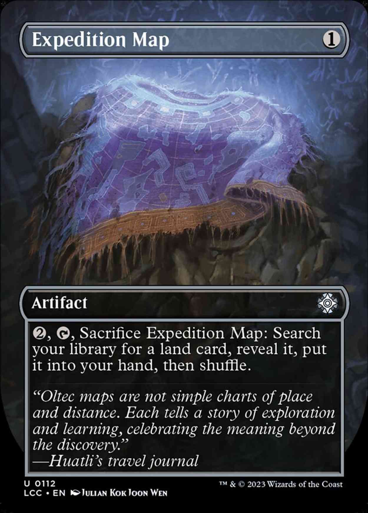 Expedition Map (Borderless) magic card front