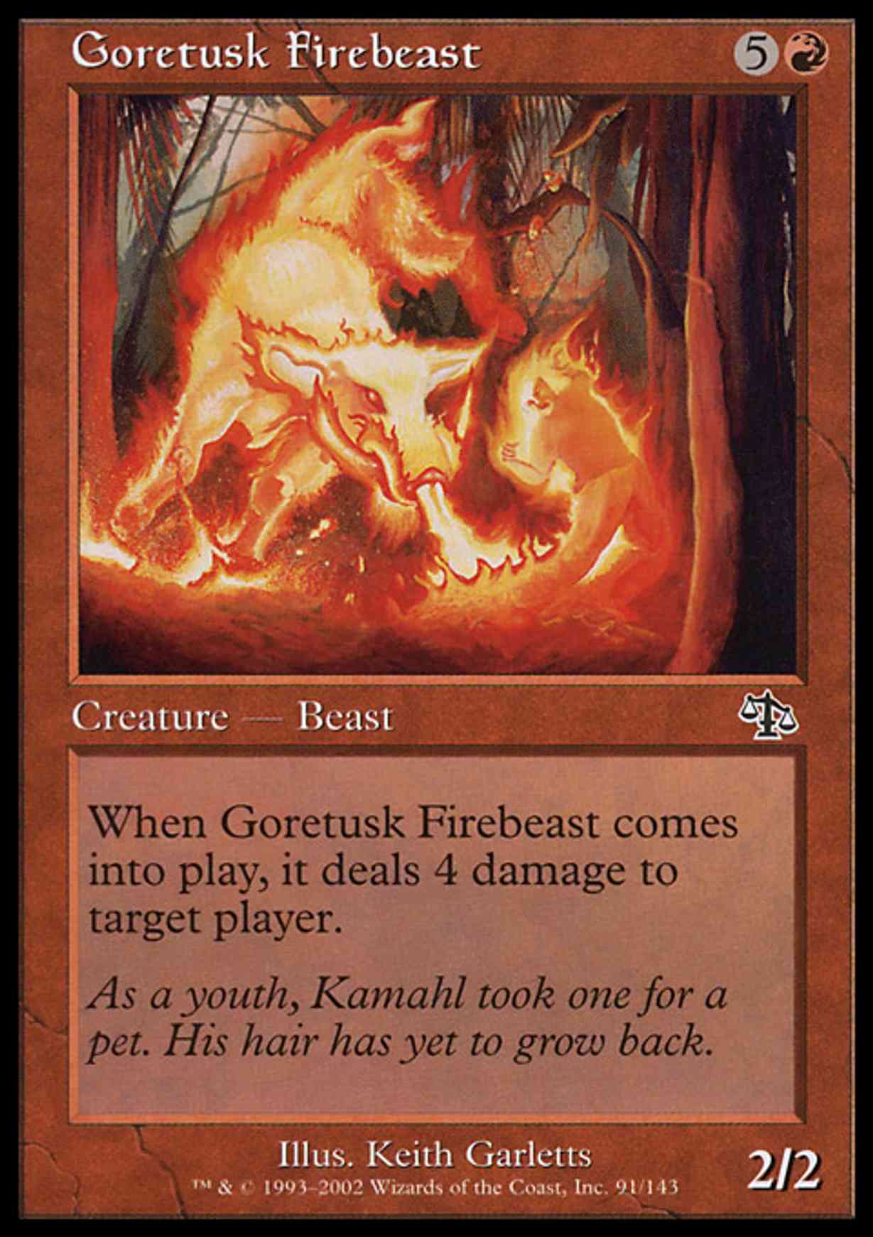 Goretusk Firebeast magic card front