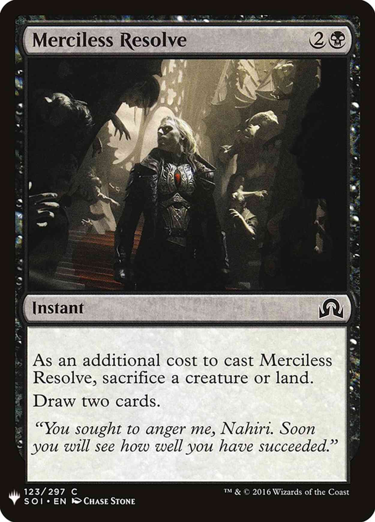 Merciless Resolve magic card front