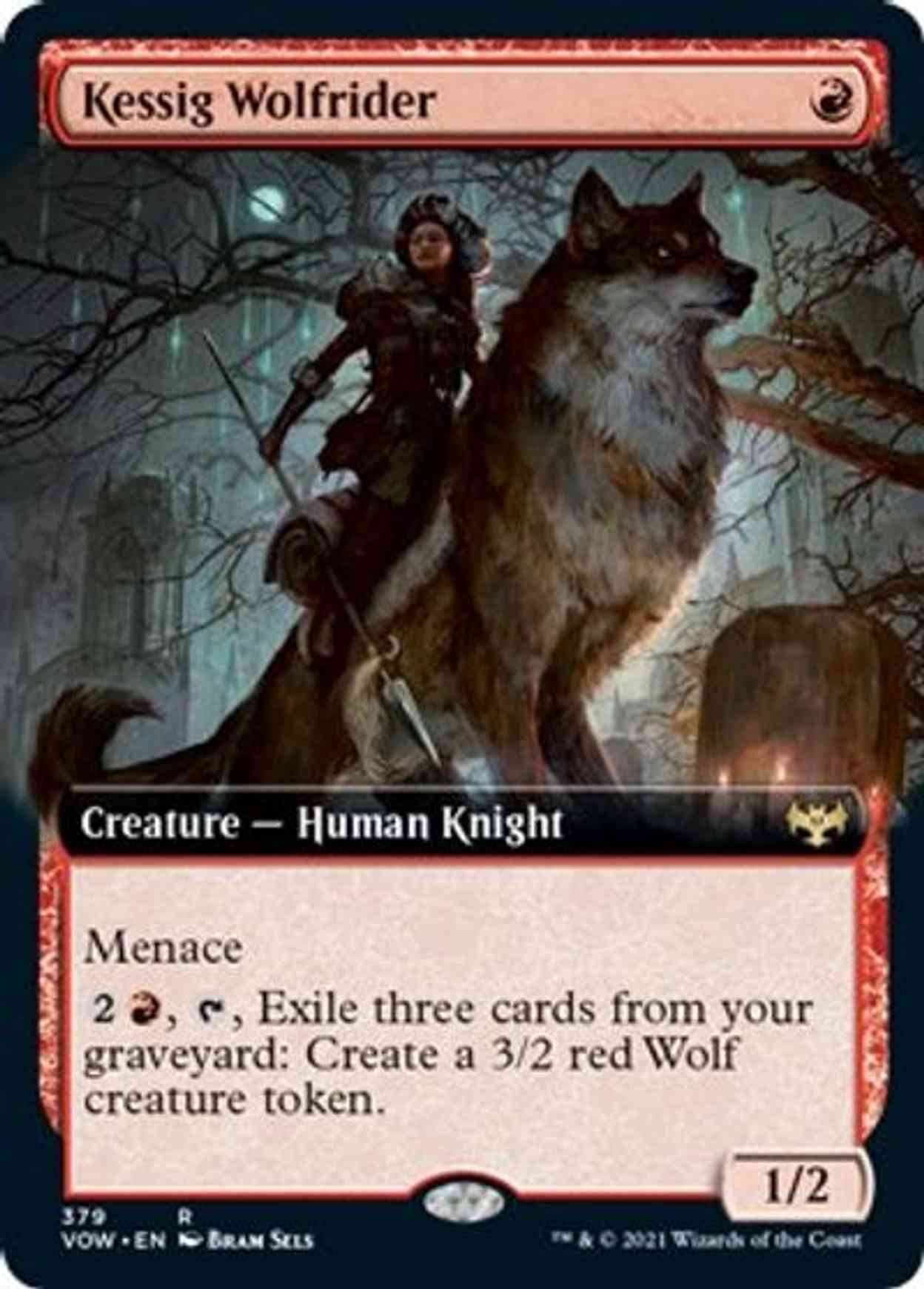 Kessig Wolfrider (Extended Art) magic card front