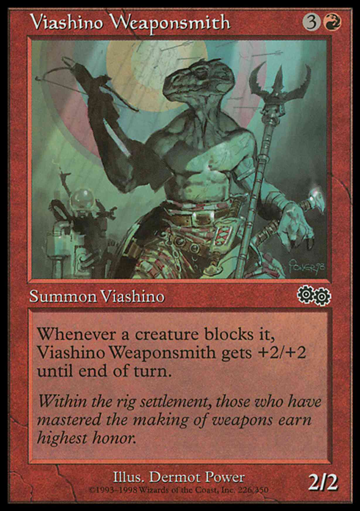 Viashino Weaponsmith magic card front