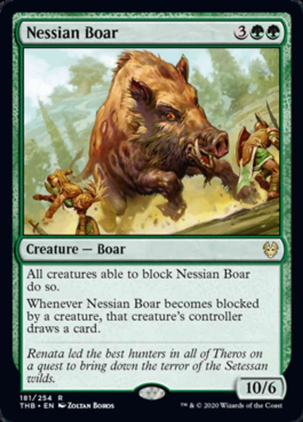 Nessian Boar magic card front