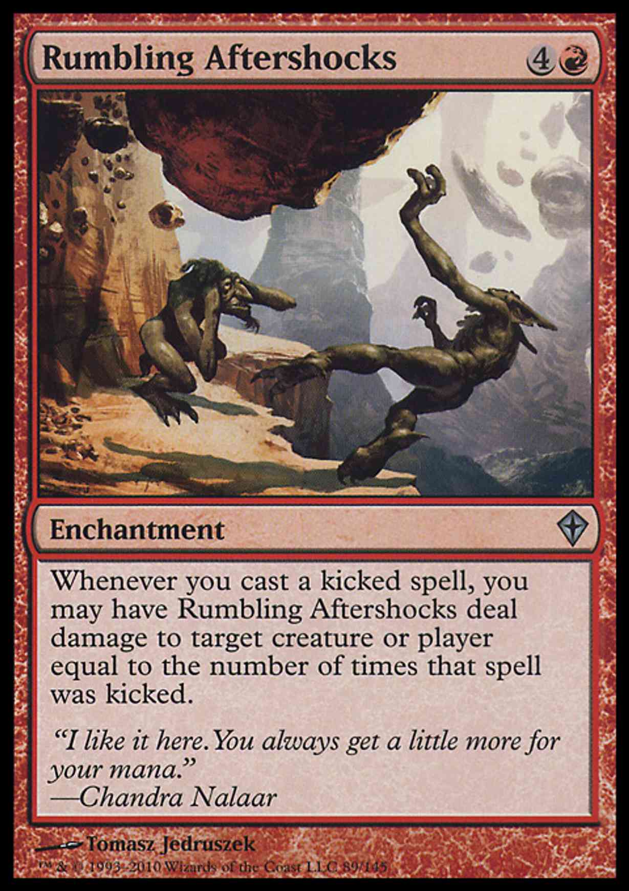 Rumbling Aftershocks magic card front