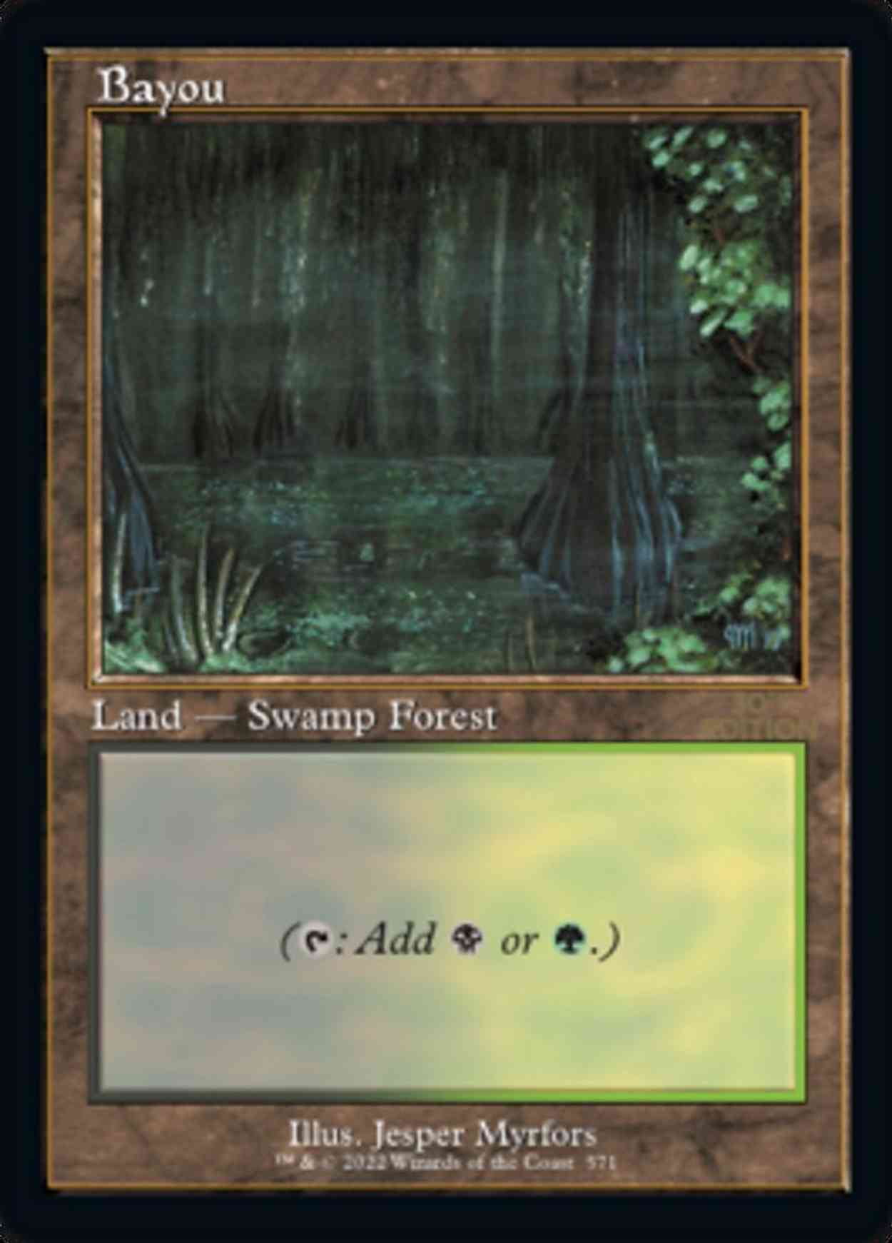 Bayou (Retro Frame) magic card front