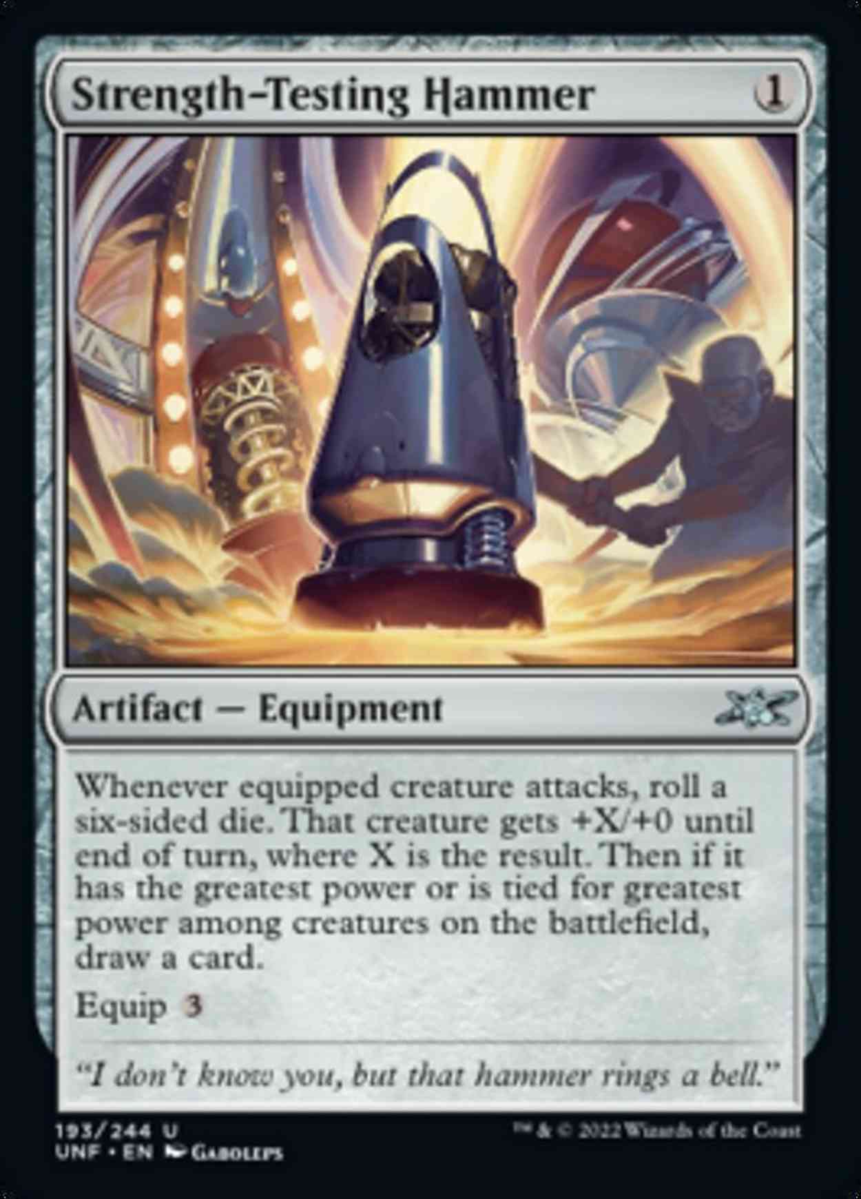 Strength-Testing Hammer magic card front
