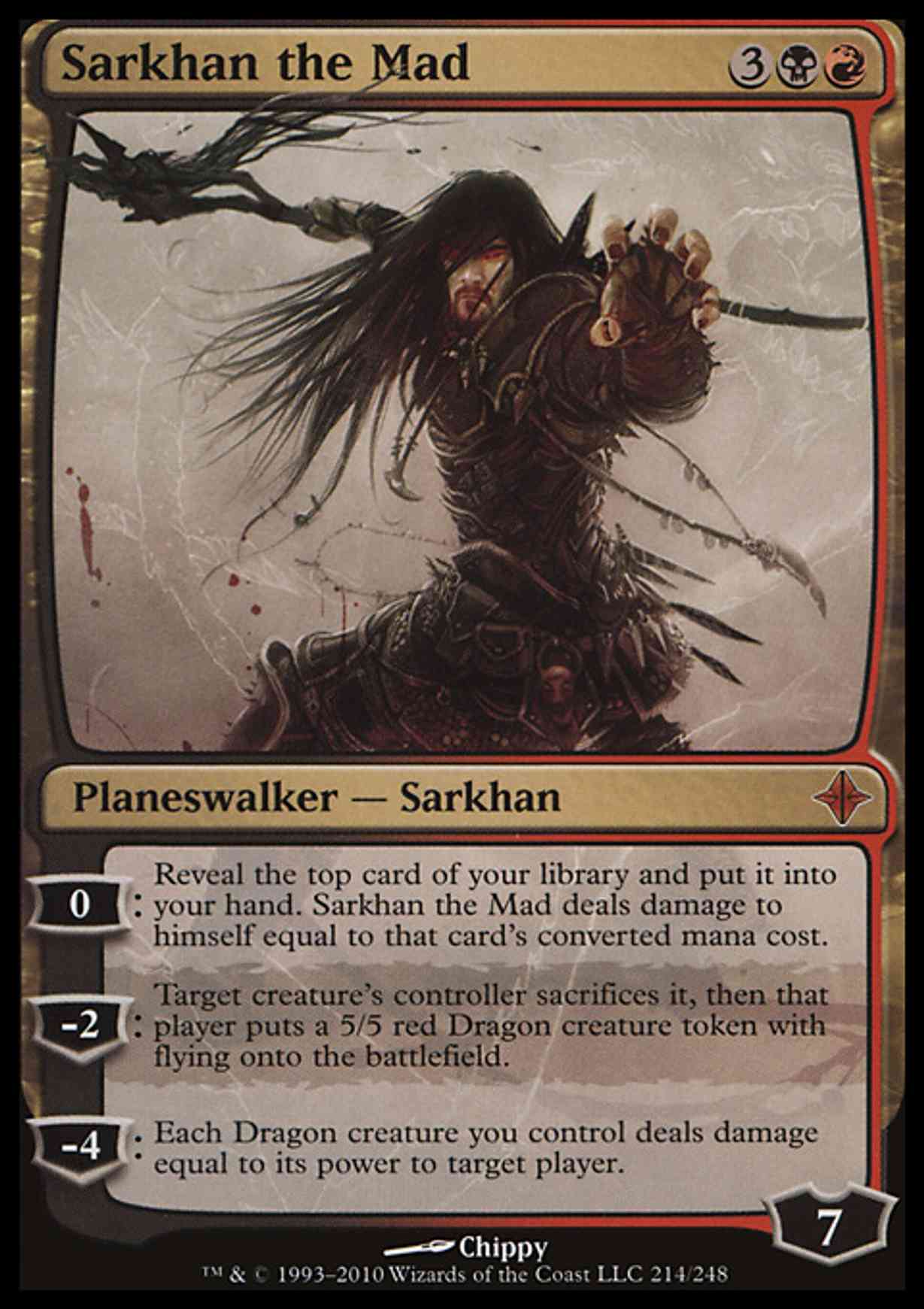 Sarkhan the Mad magic card front
