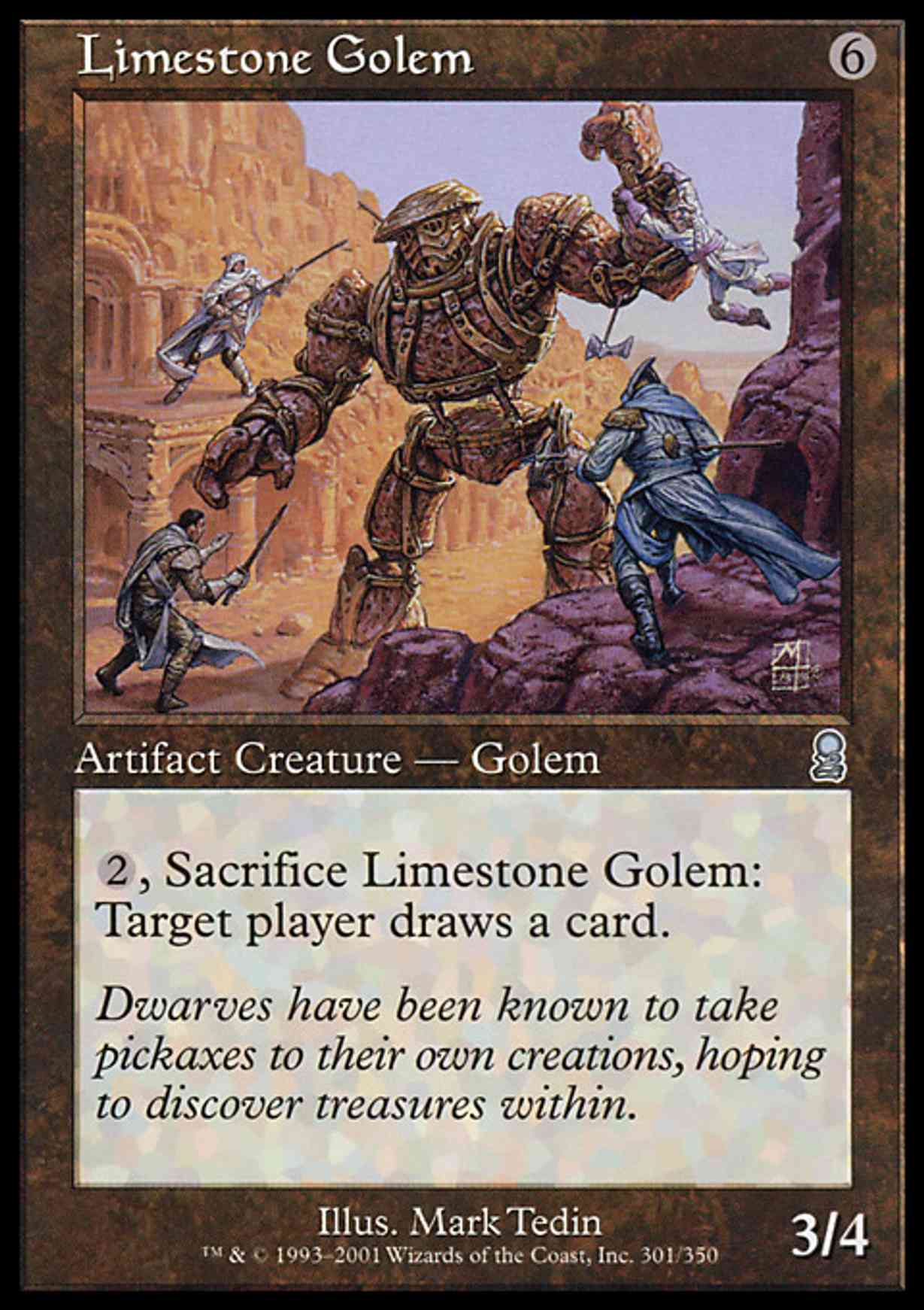 Limestone Golem magic card front