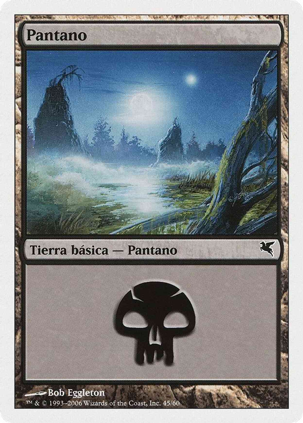 Swamp (Spanish) - "Pantano" (D45) magic card front