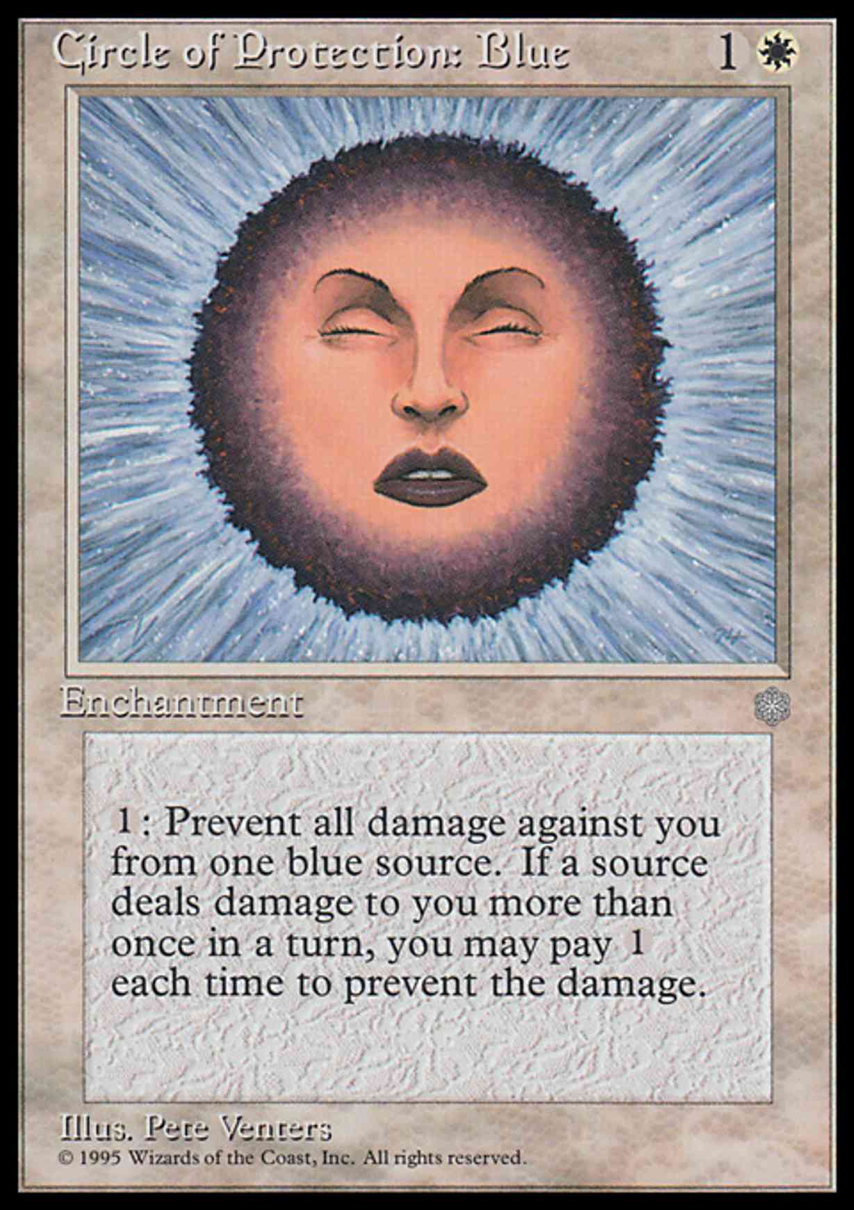 Circle of Protection: Blue magic card front
