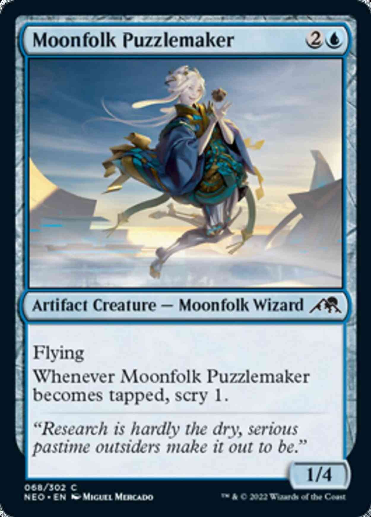 Moonfolk Puzzlemaker magic card front