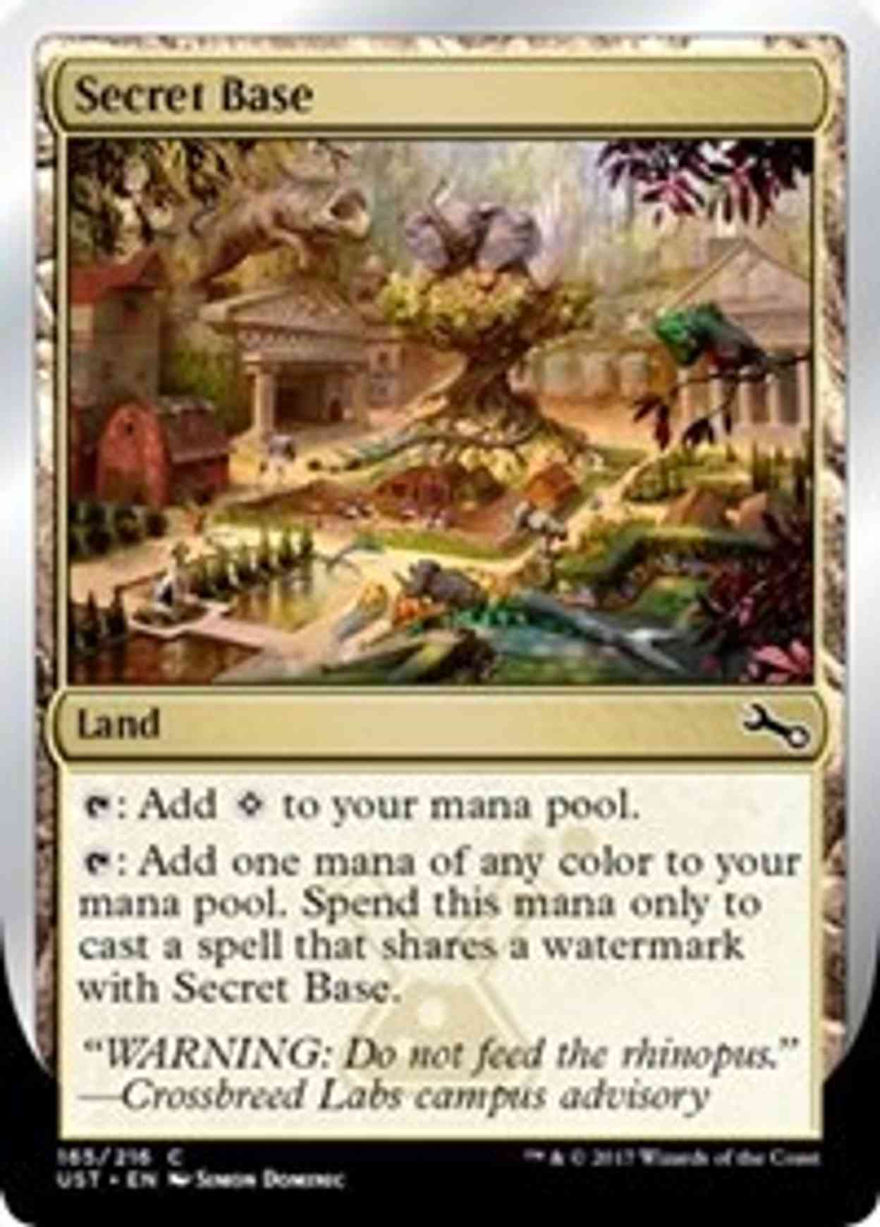 Secret Base (E) magic card front