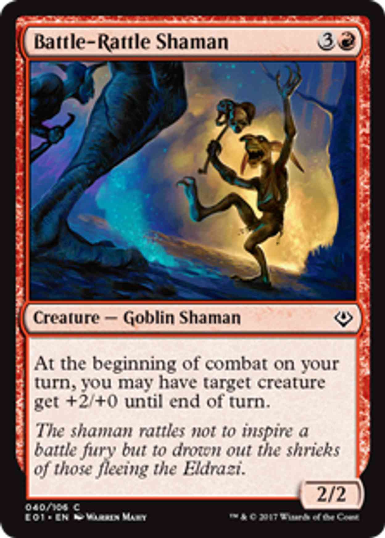 Battle-Rattle Shaman magic card front