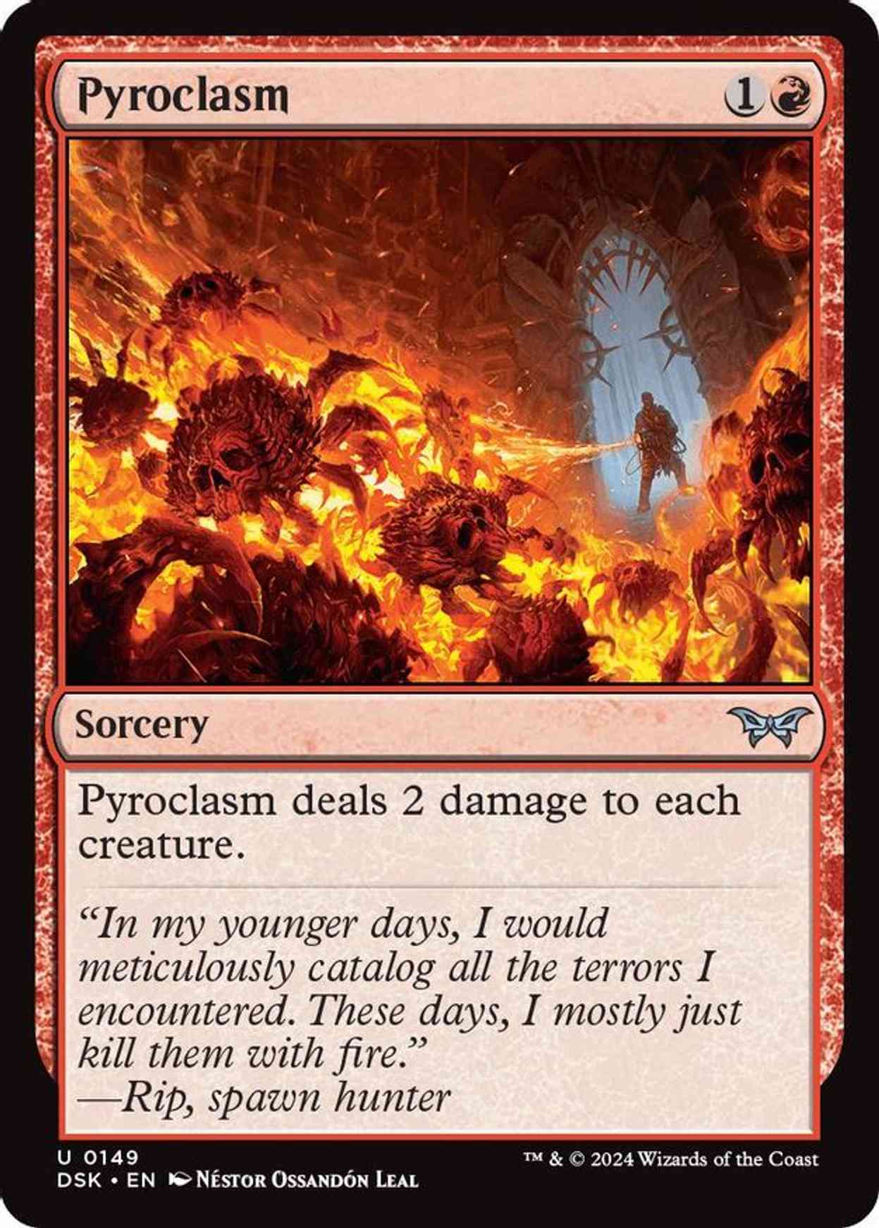 Pyroclasm magic card front