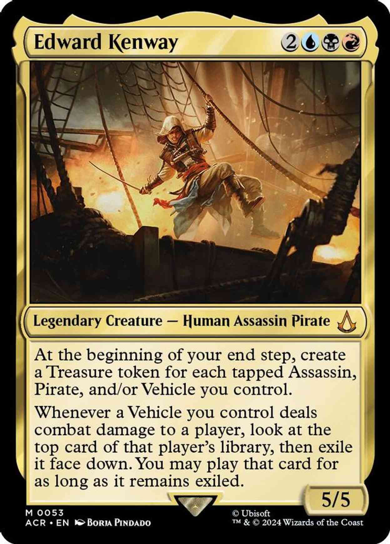 Edward Kenway magic card front