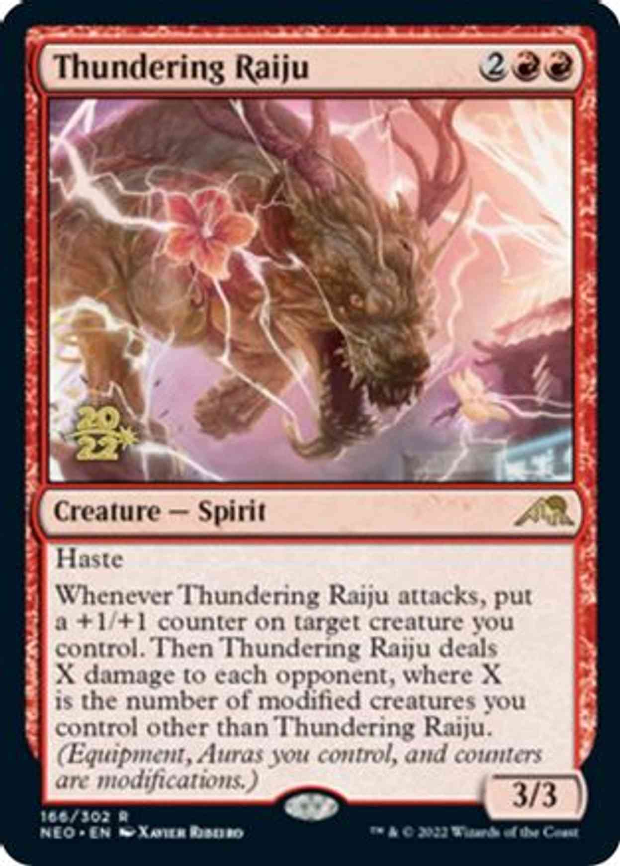 Thundering Raiju magic card front