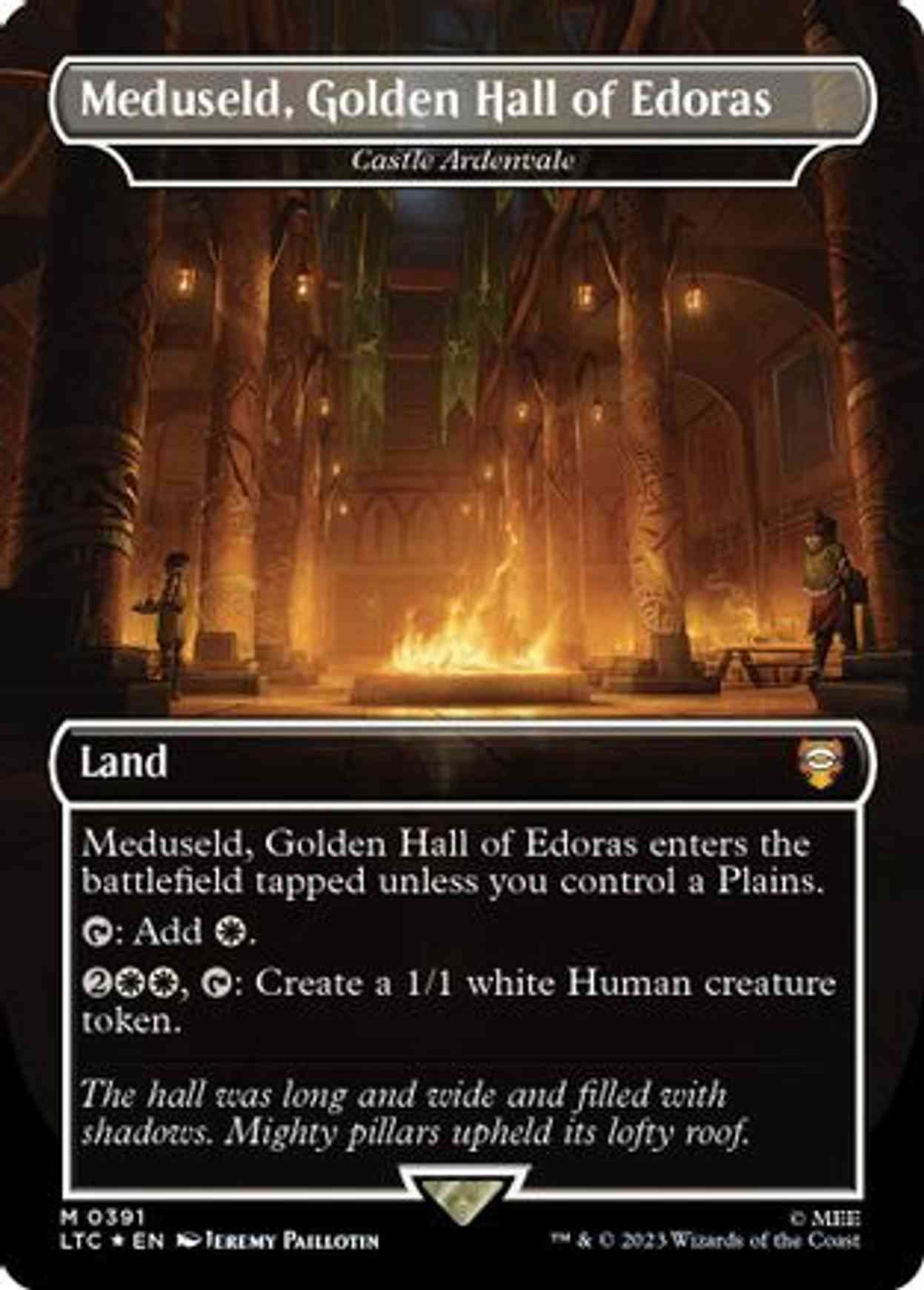 Meduseld, Golden Hall of Edoras - Castle Ardenvale (Surge Foil) magic card front