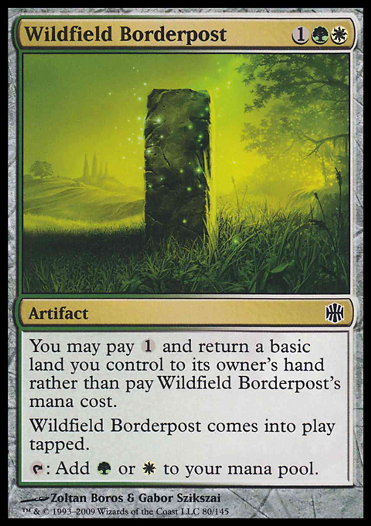 Wildfield Borderpost magic card front