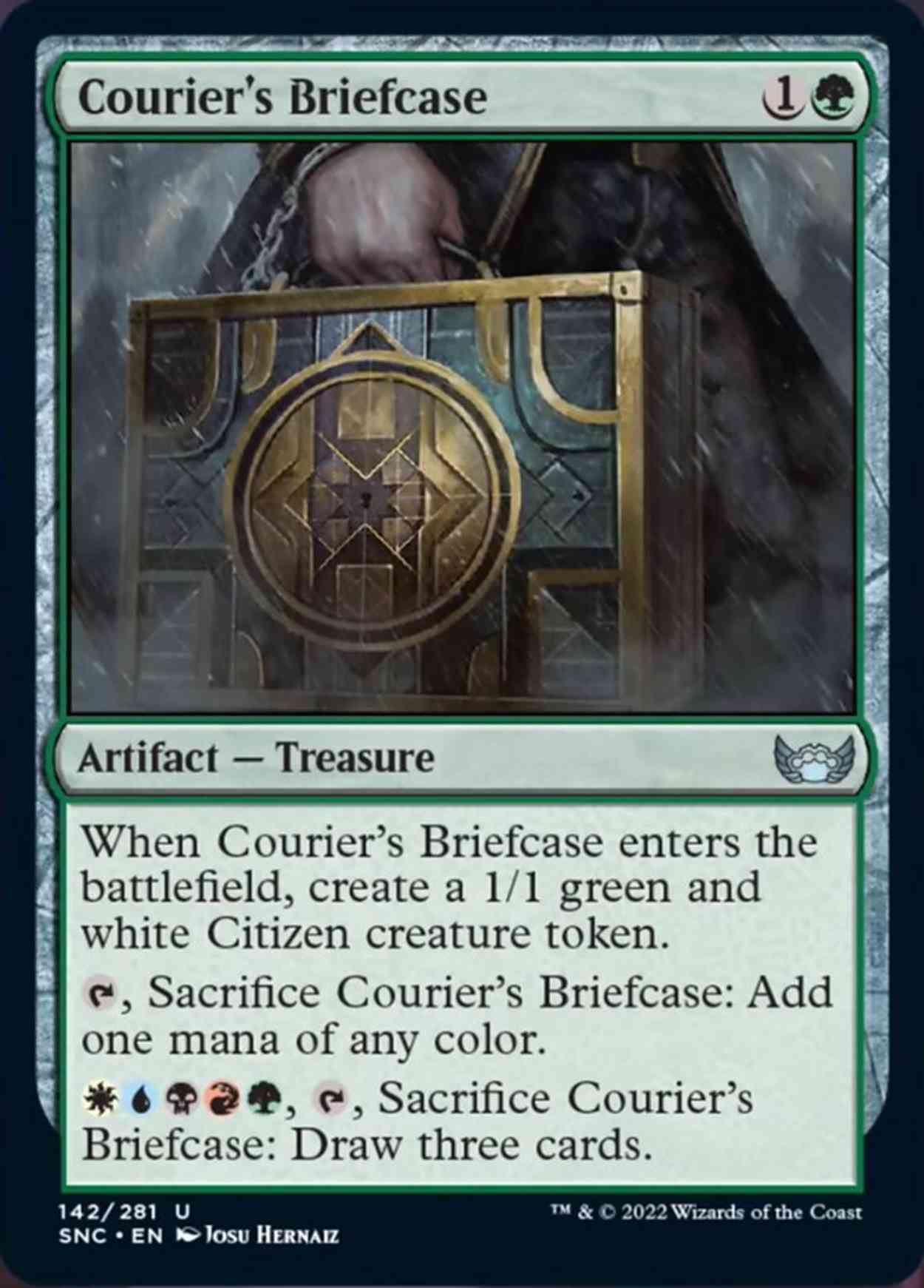 Courier's Briefcase magic card front