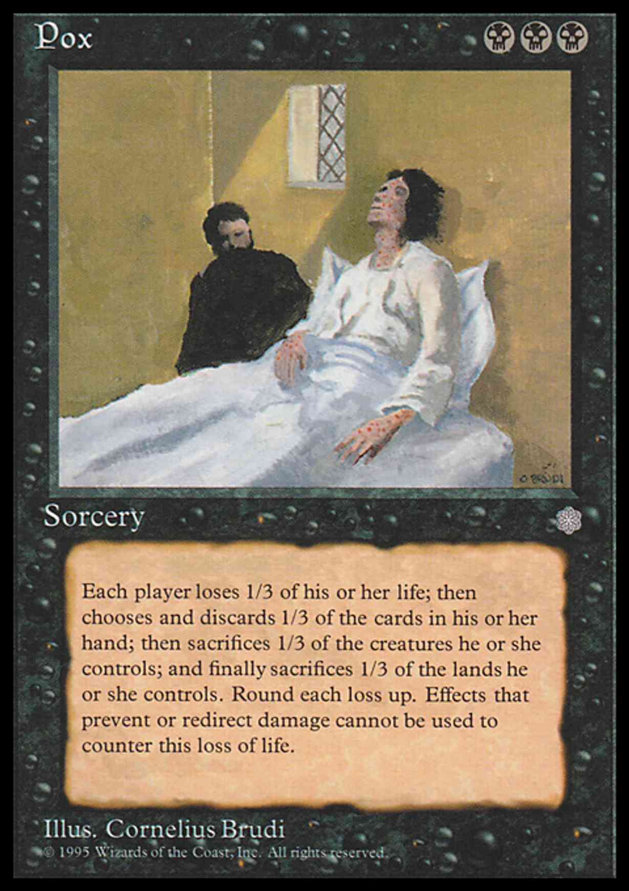 Pox magic card front