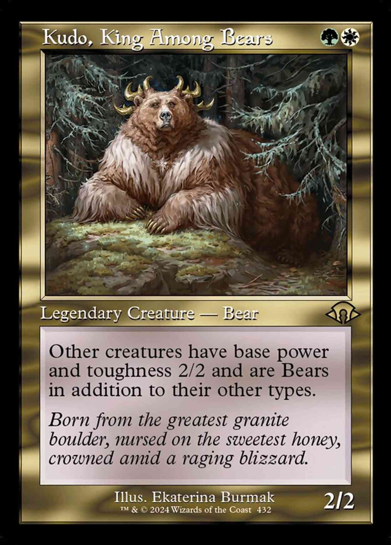 Kudo, King Among Bears (Retro Frame) magic card front