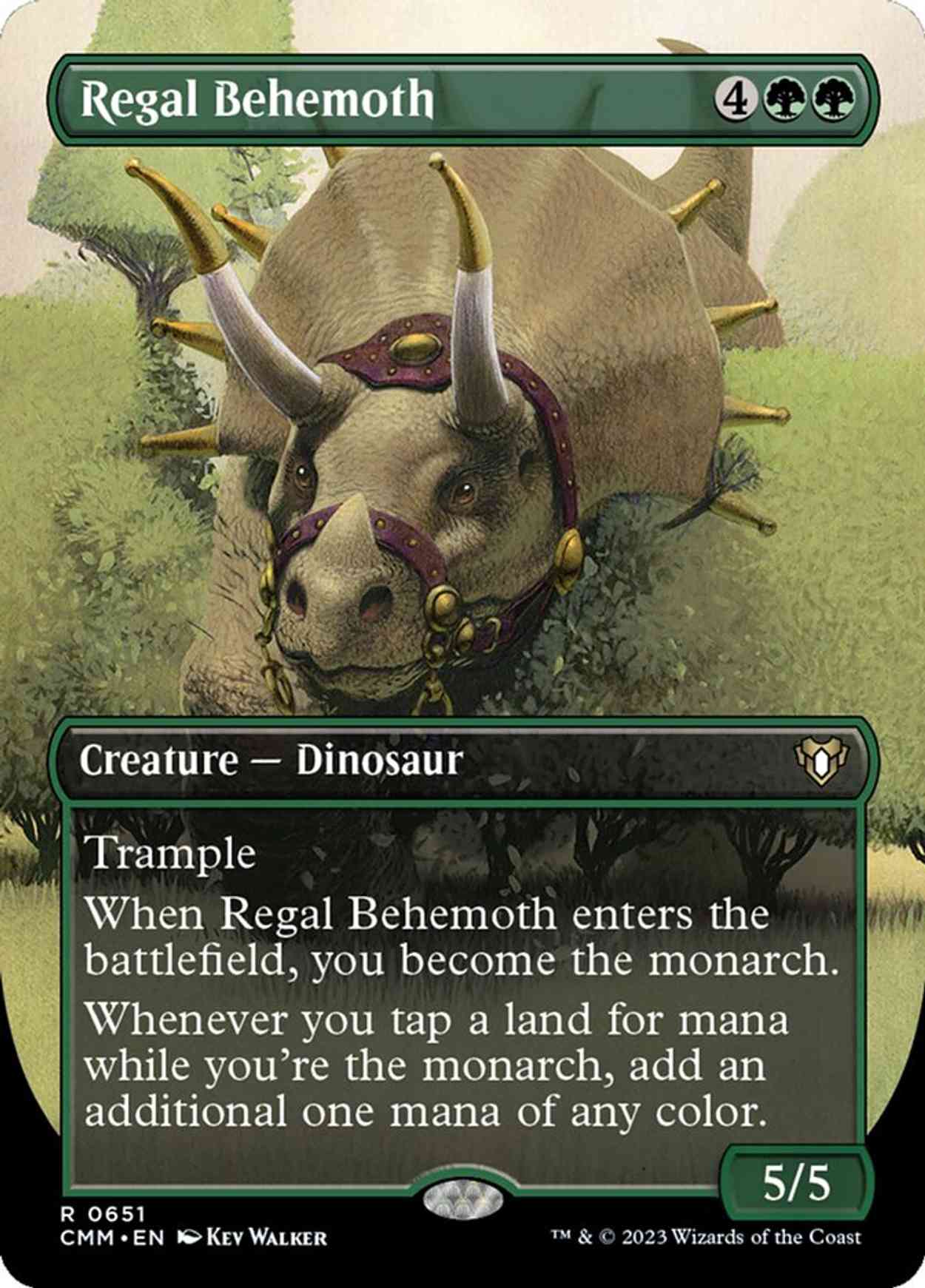 Regal Behemoth (Borderless) magic card front