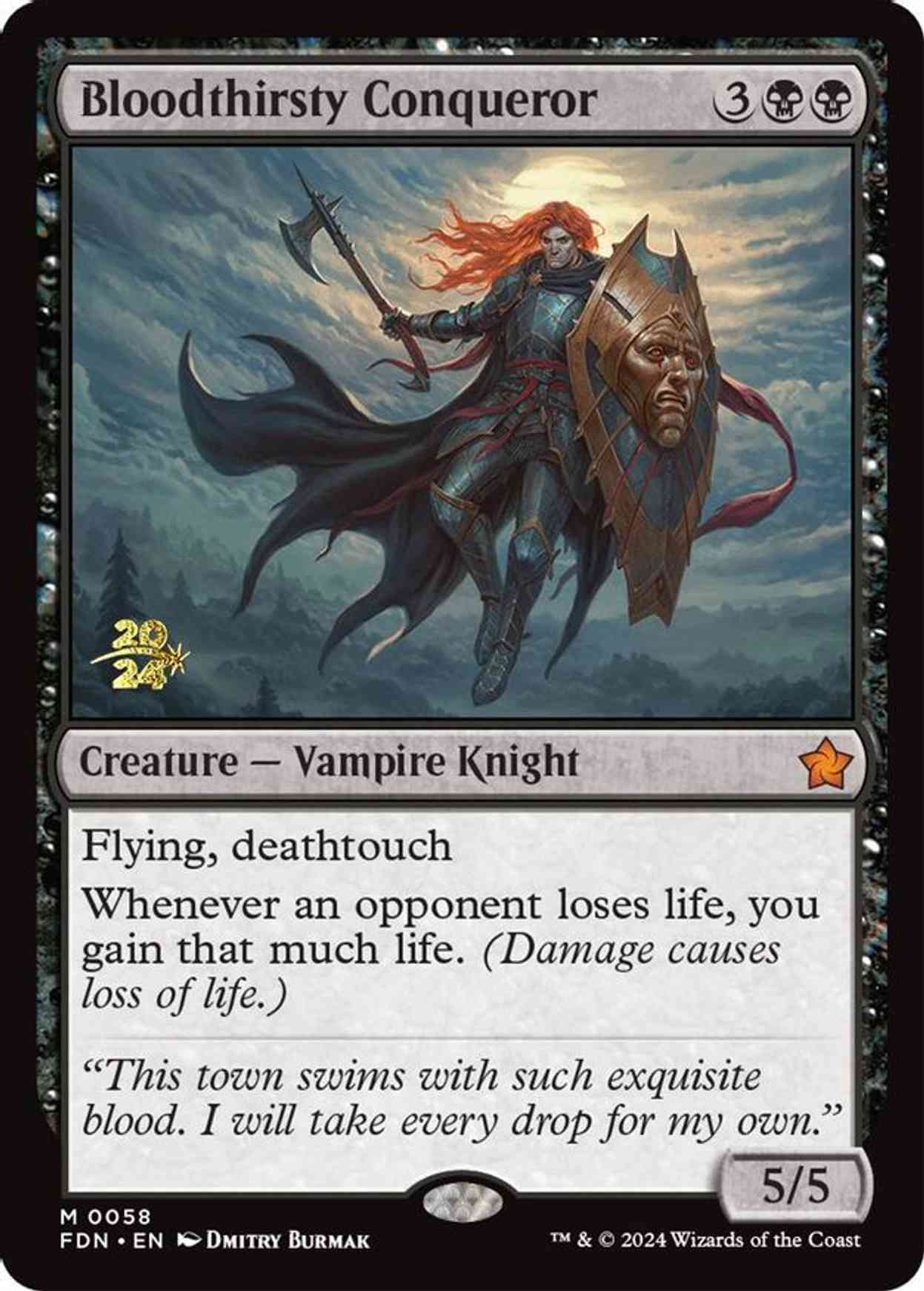 Bloodthirsty Conqueror magic card front