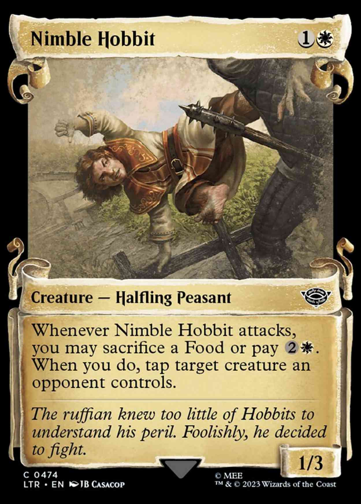 Nimble Hobbit (Showcase Scrolls) magic card front