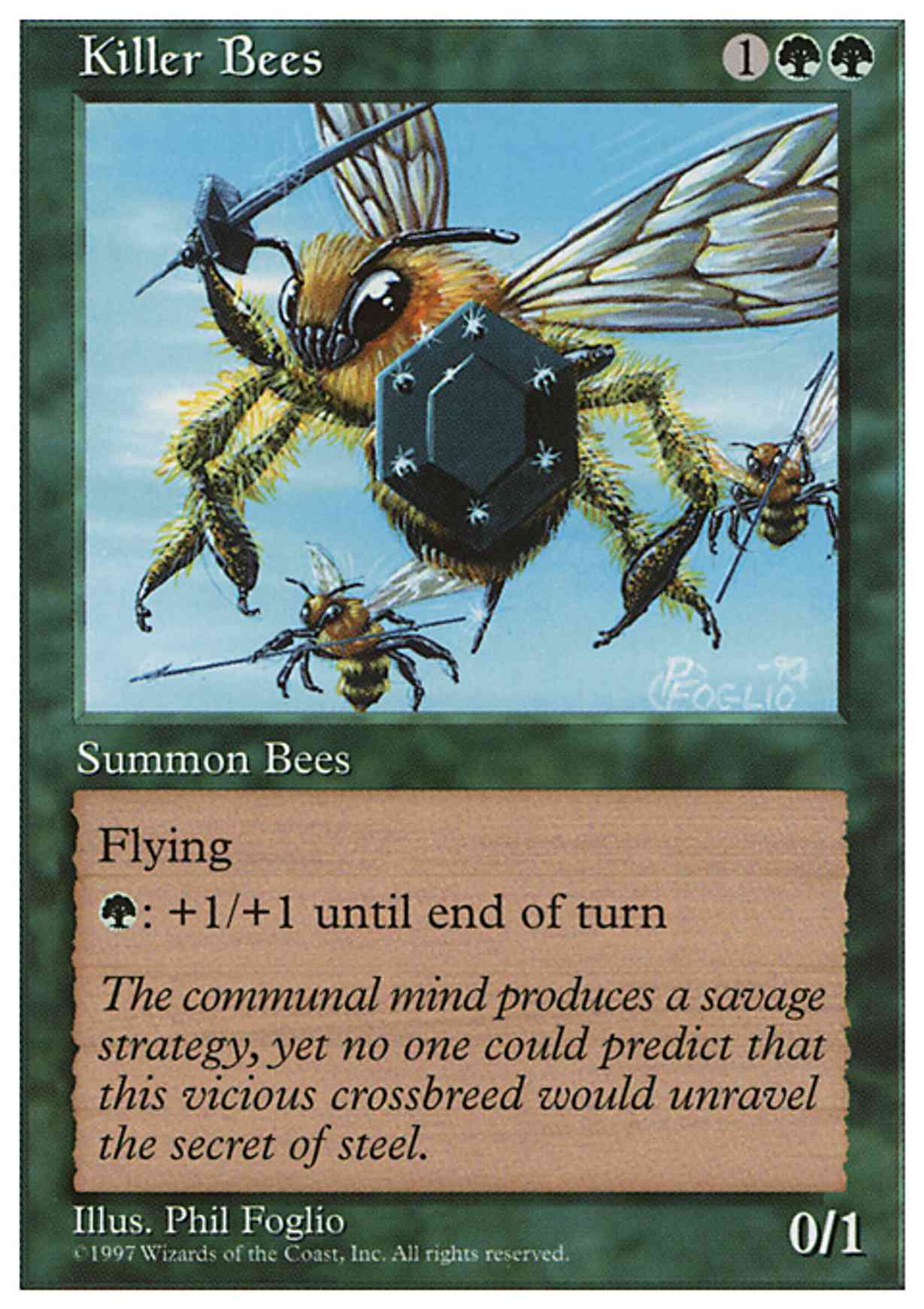 Killer Bees magic card front