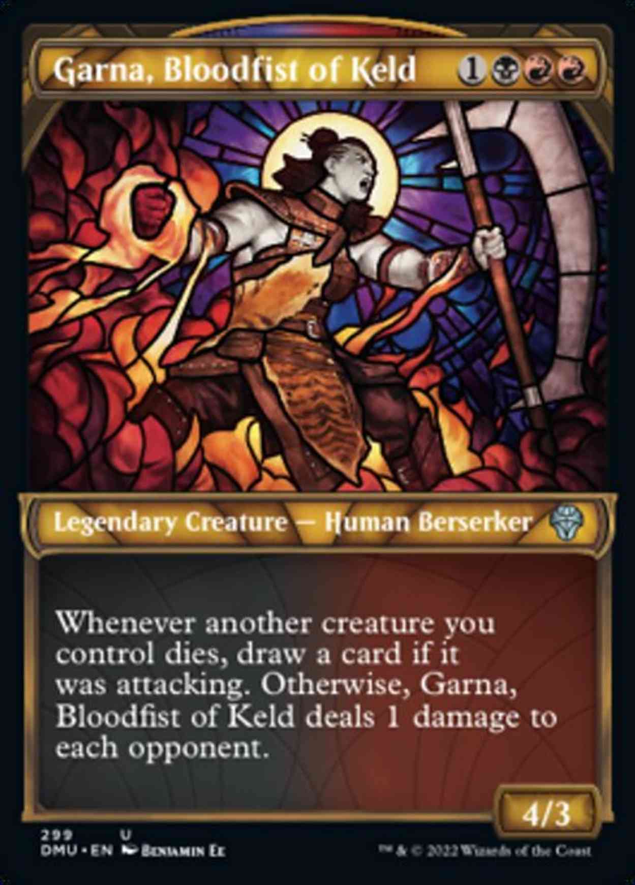 Garna, Bloodfist of Keld (Showcase) magic card front